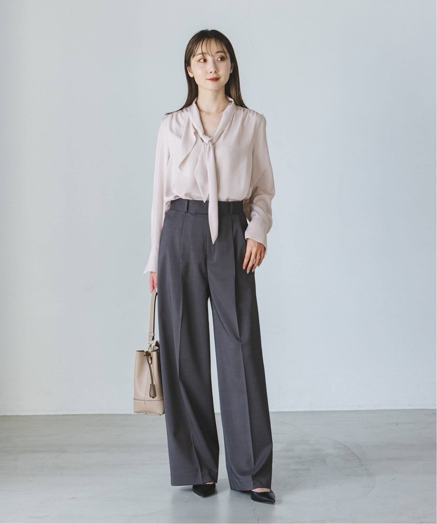 WEB＆日本橋店限定・追加》ロイヤルサテンボウタイブラウス（シャツ