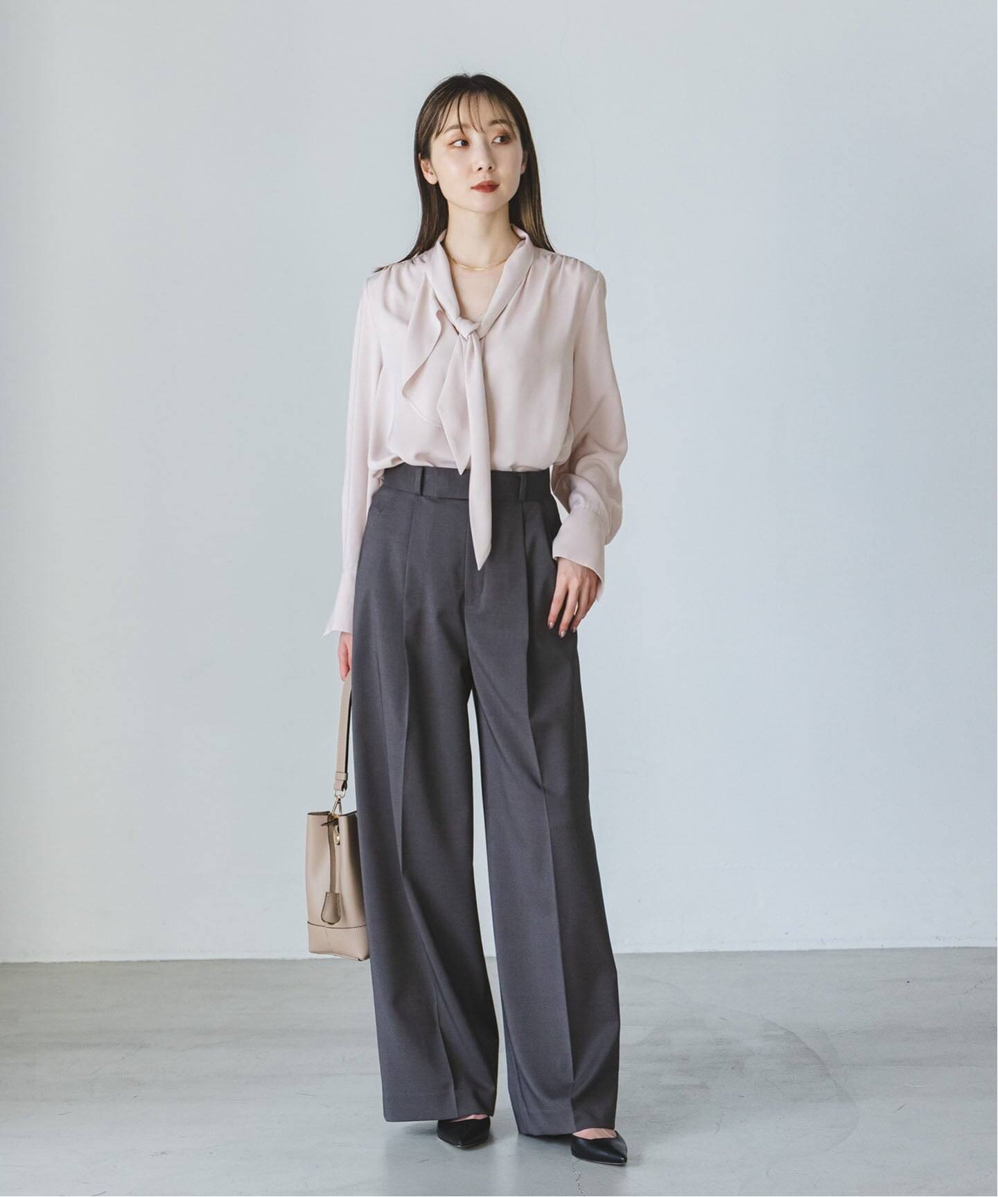 WEB＆日本橋店限定・追加》ロイヤルサテンボウタイブラウス（シャツ