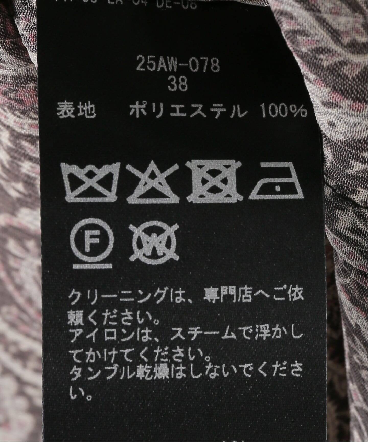 COUTURE D'ADAM/クチュールドアダム Stand Collar Dress Paisle