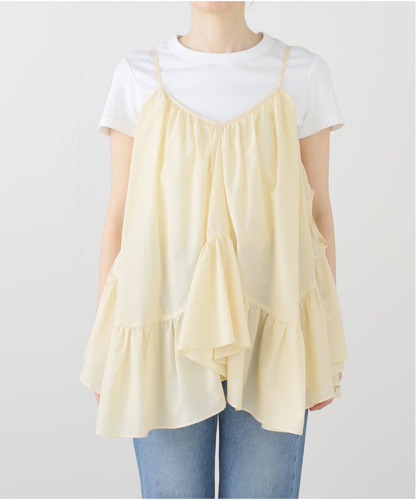 muller of yoshiokubo/ミュラーオブヨシオクボ GATHER CAMI DRESS  