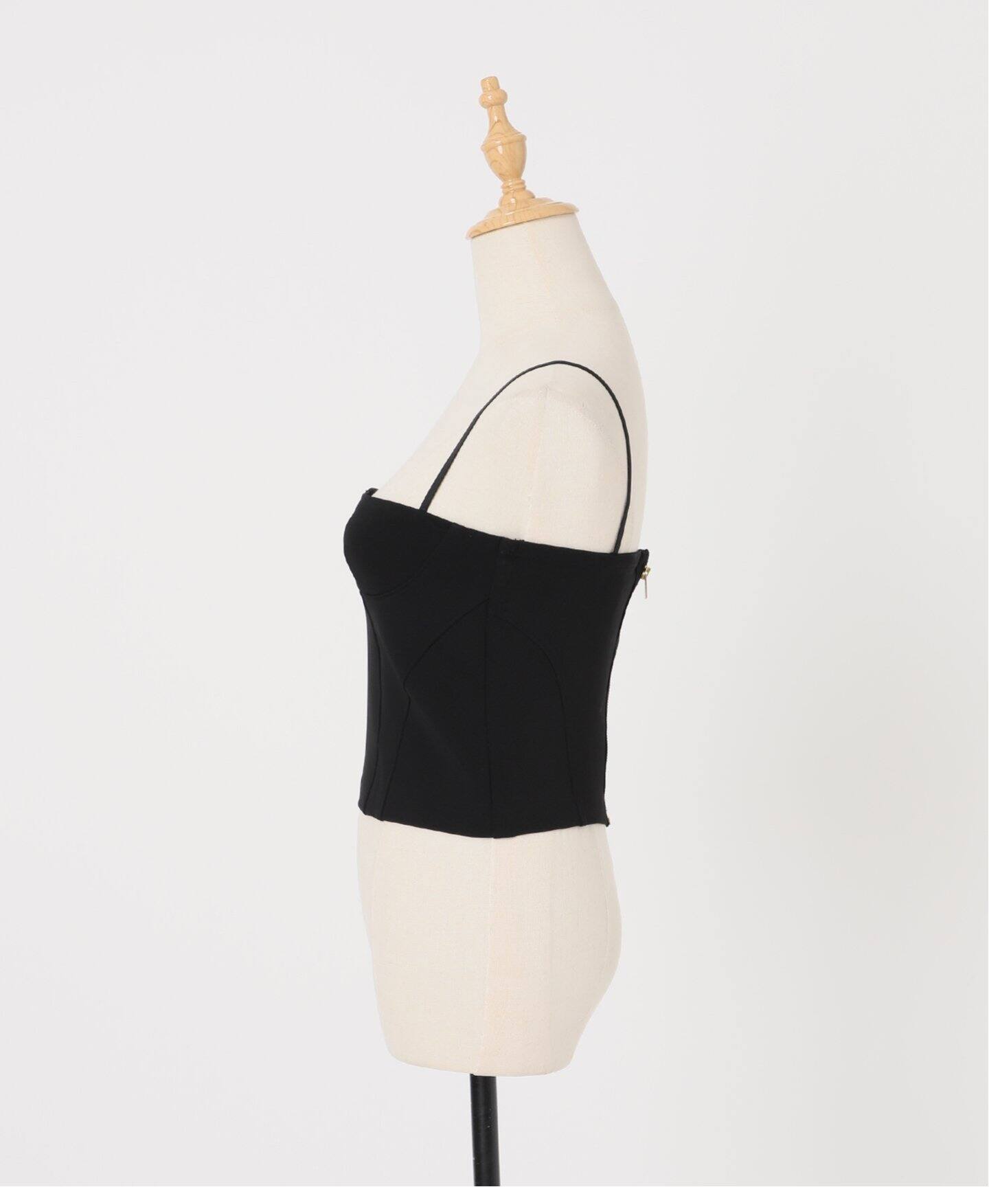 Room no.8/ルームエイト BLACK DIVA JERSY BUSTIER（キャミソール