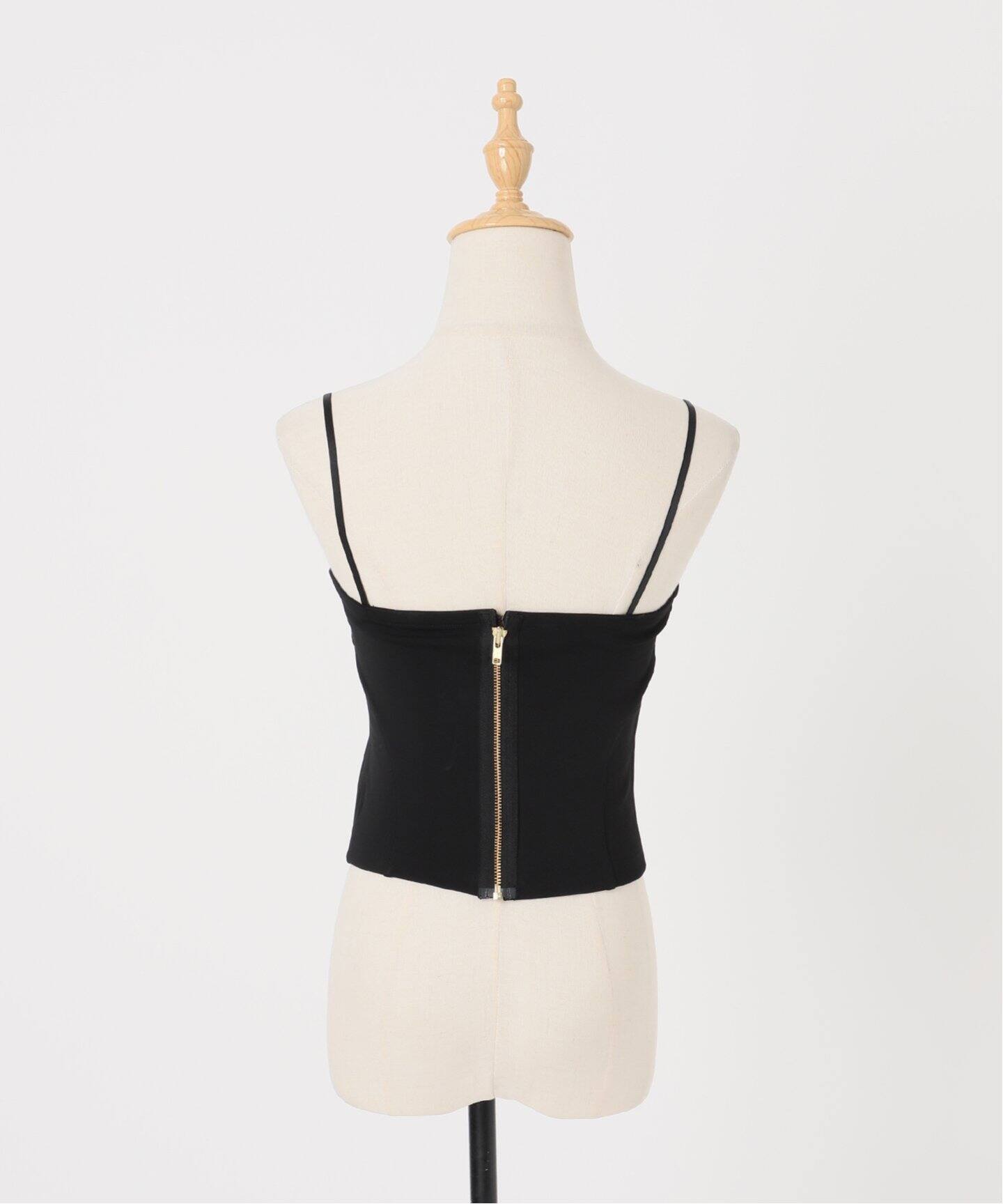 Room no.8/ルームエイト BLACK DIVA JERSY BUSTIER（キャミソール 