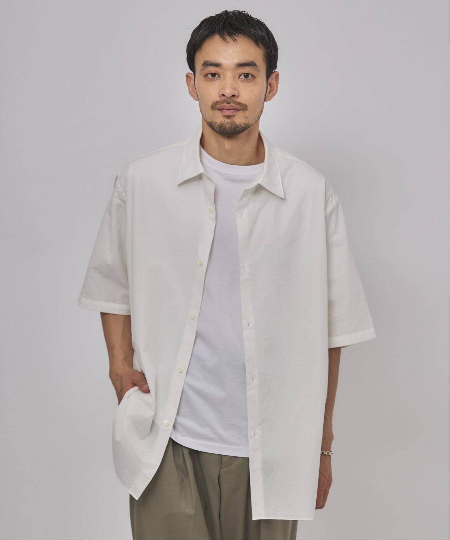 ETS.MATERIAUX(マテリオ) フレンチワーク ショートスリーブ