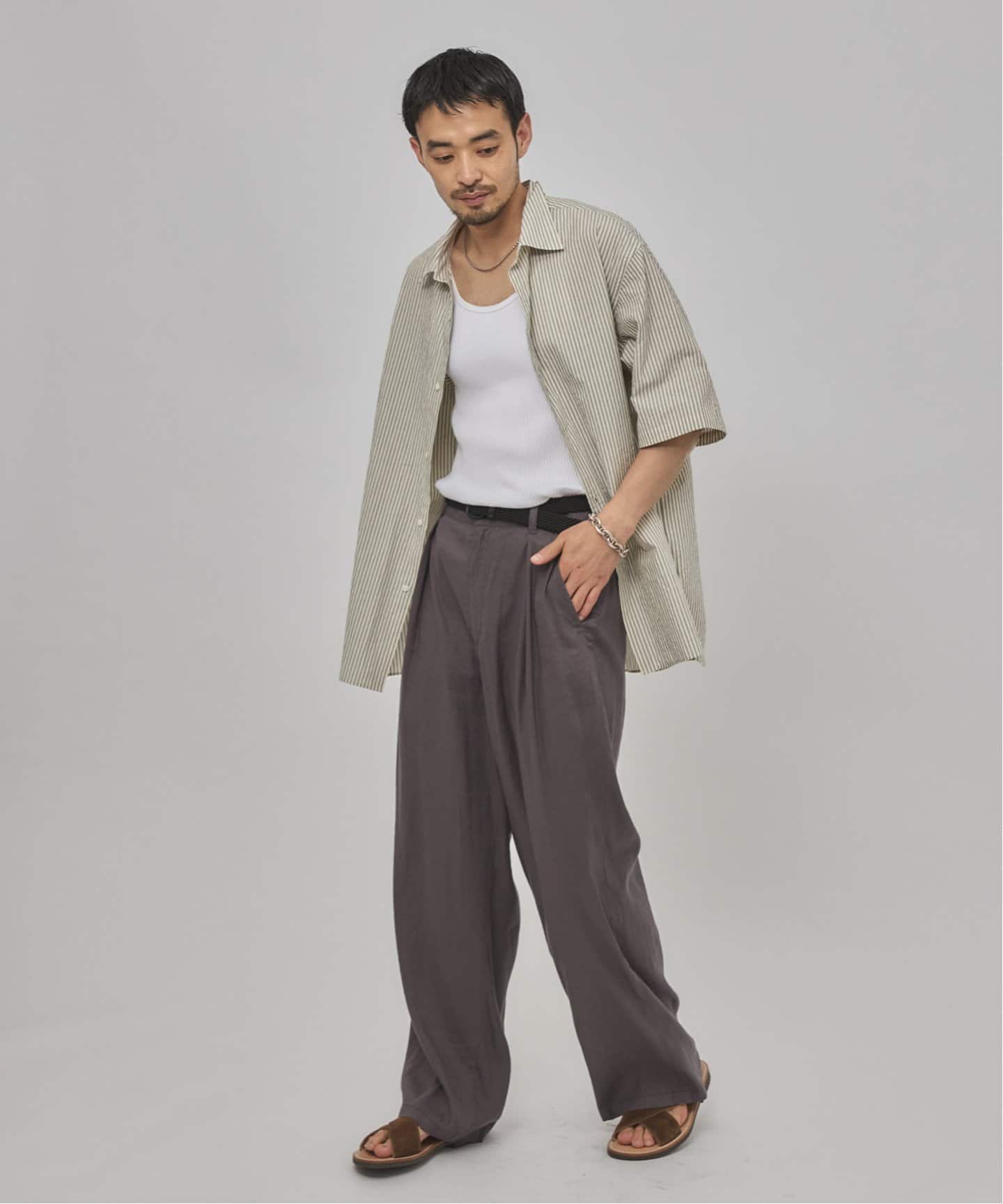 ETS.MATERIAUX(マテリオ) フレンチワーク ショートスリーブ