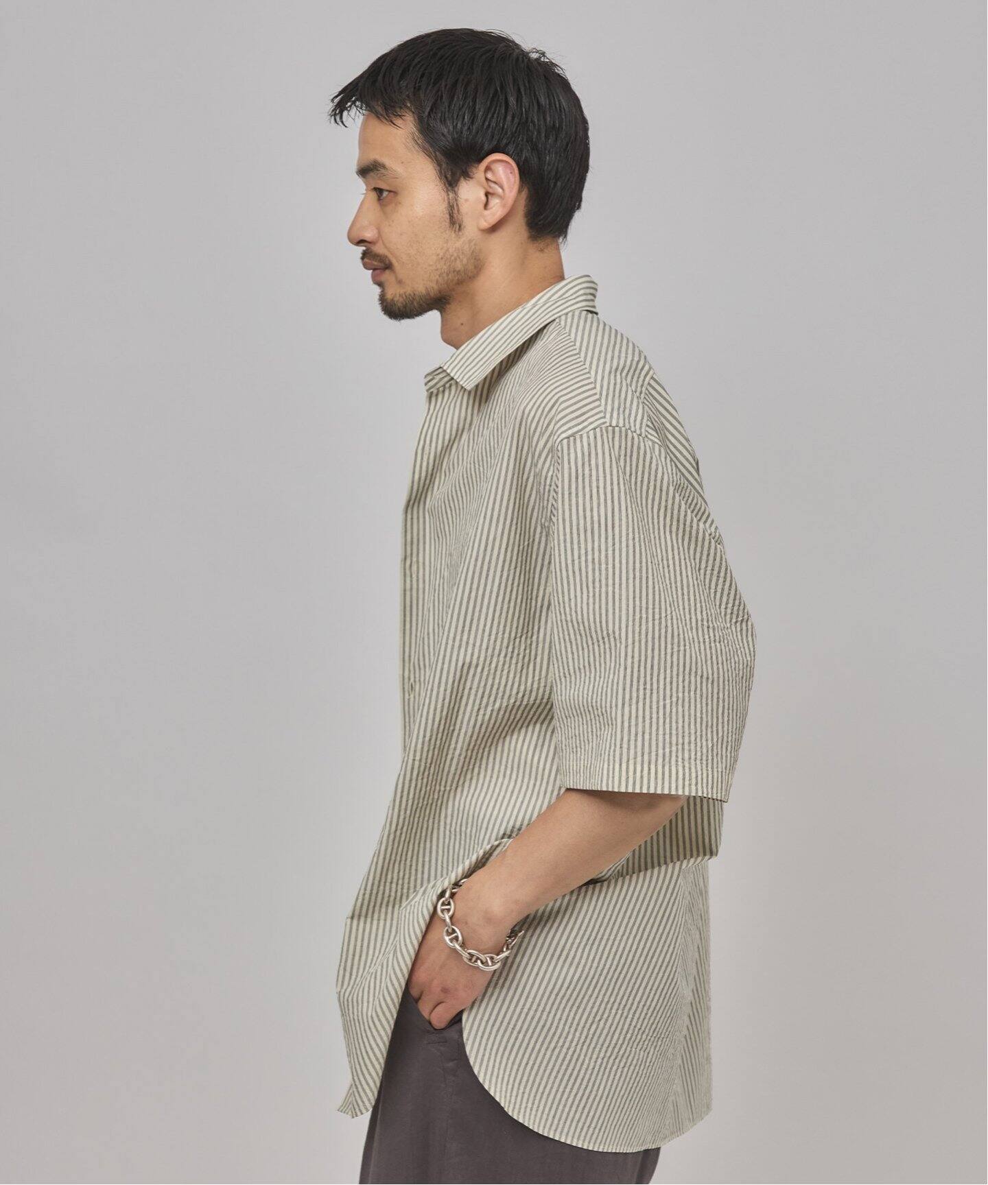 Ets.materiaux ショートスリーブシャツ ETS.MATERIAUX(マテリオ) フレンチワーク ショートスリーブ