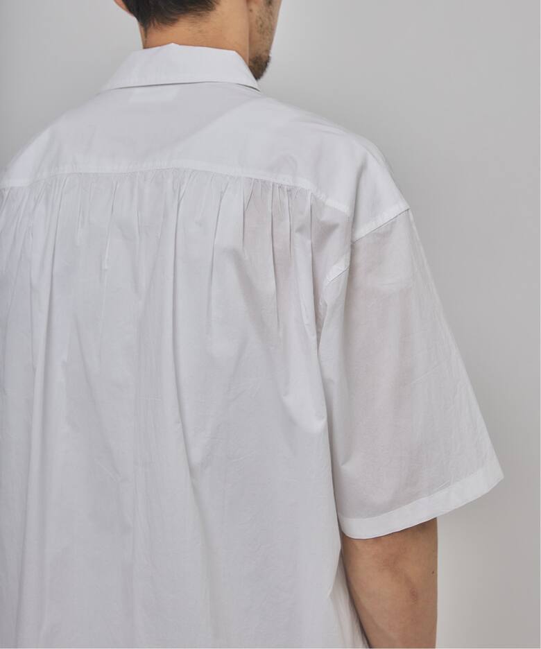 ビショップ購入 INDIA INTRY／ピンタックシャツ ホワイト白 India make 