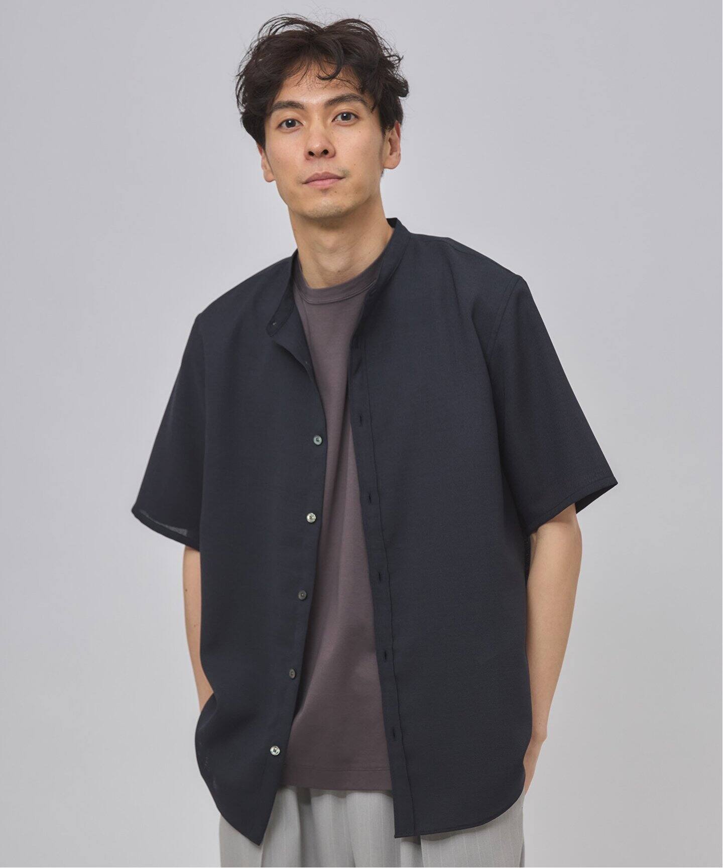 新品タグ付き RADIATE バンドカラーメッシュシャツ ブラック 新品タグ付き RADIATE バンドカラーメッシュシャツ ブラック