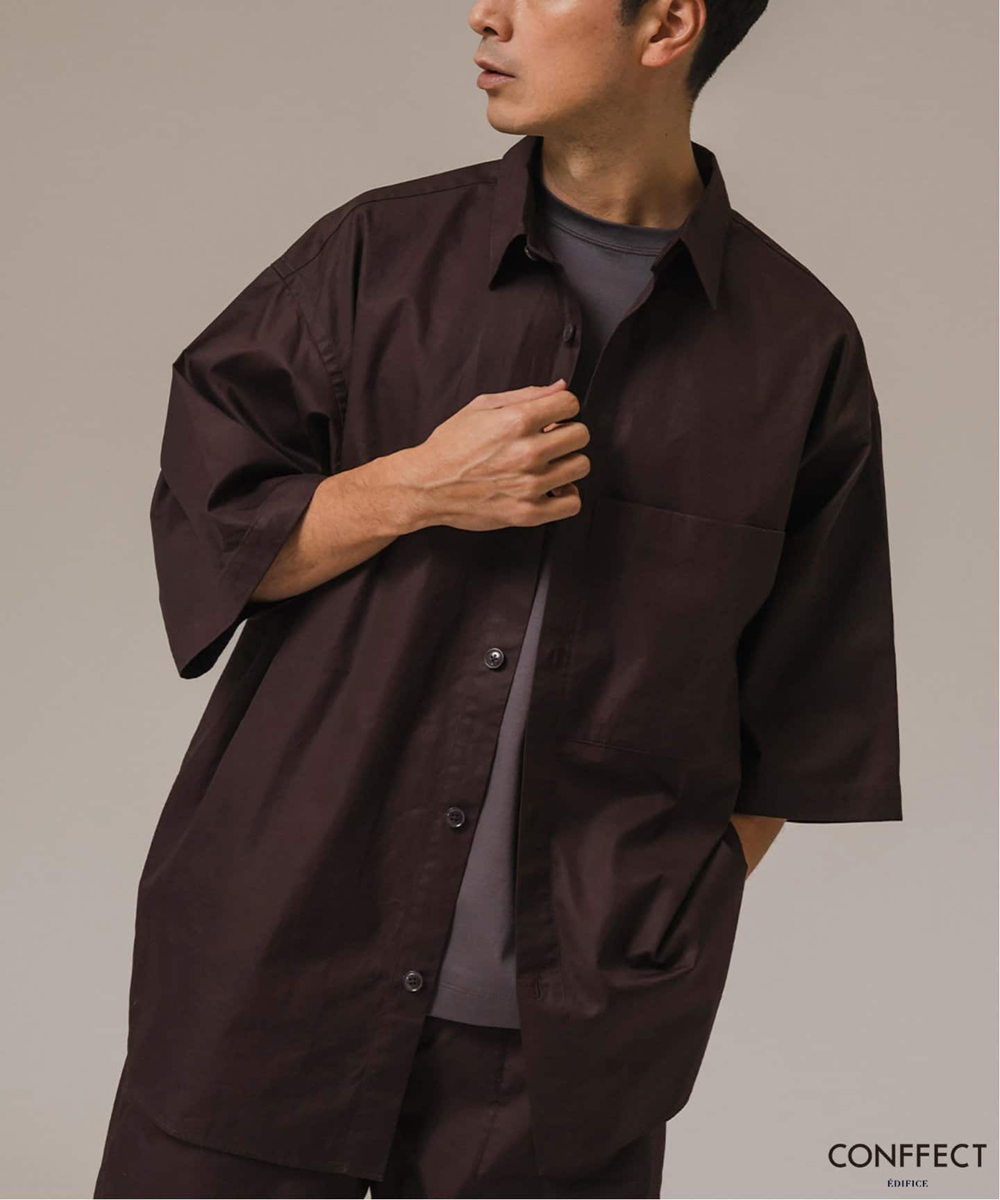 CONFFECT EDIFICE タイプライター ビッグシルエット ハーフスリーブ