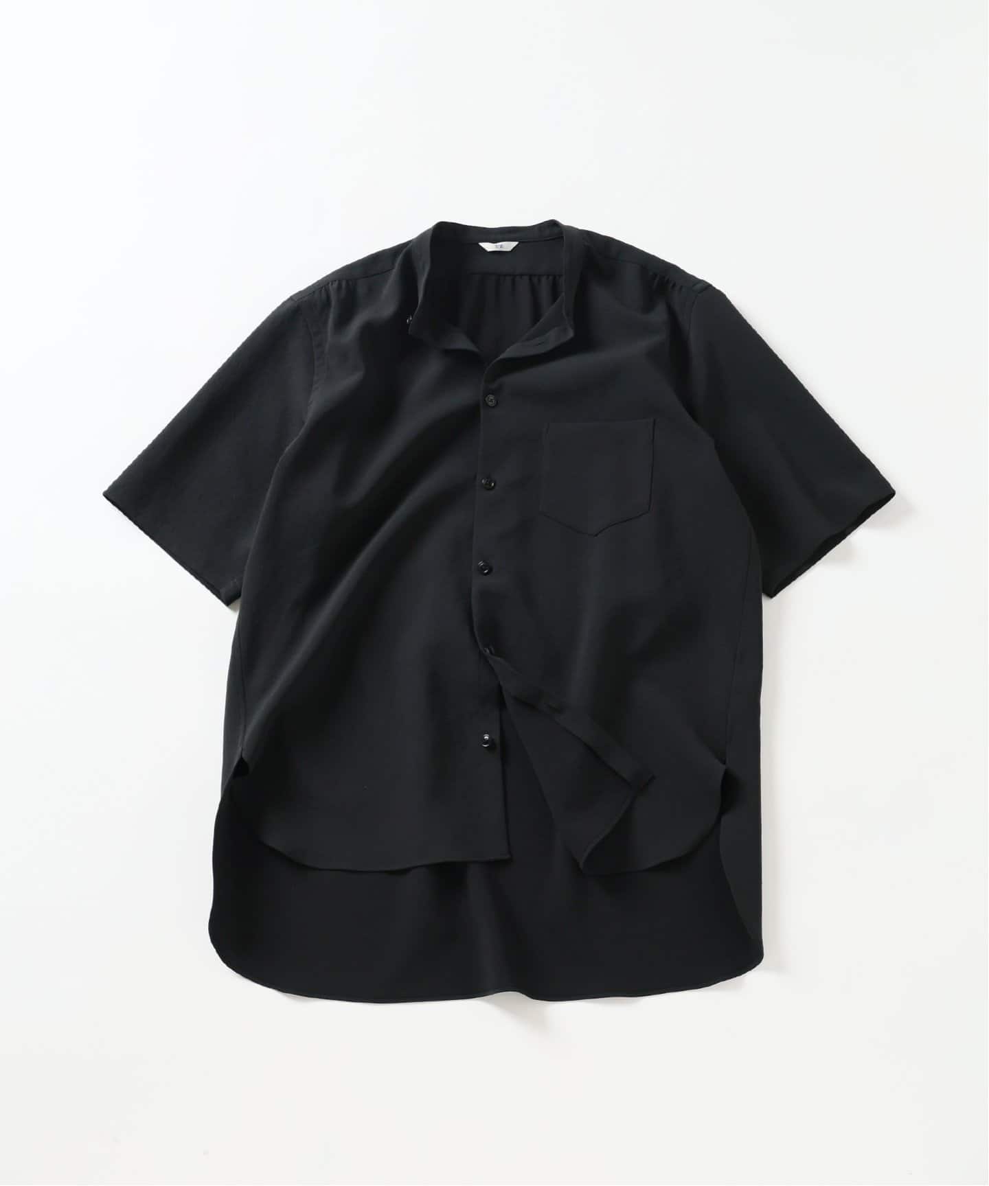 T/E(ティーイー) フレンチ グランパ バンドカラー シャツ（シャツ