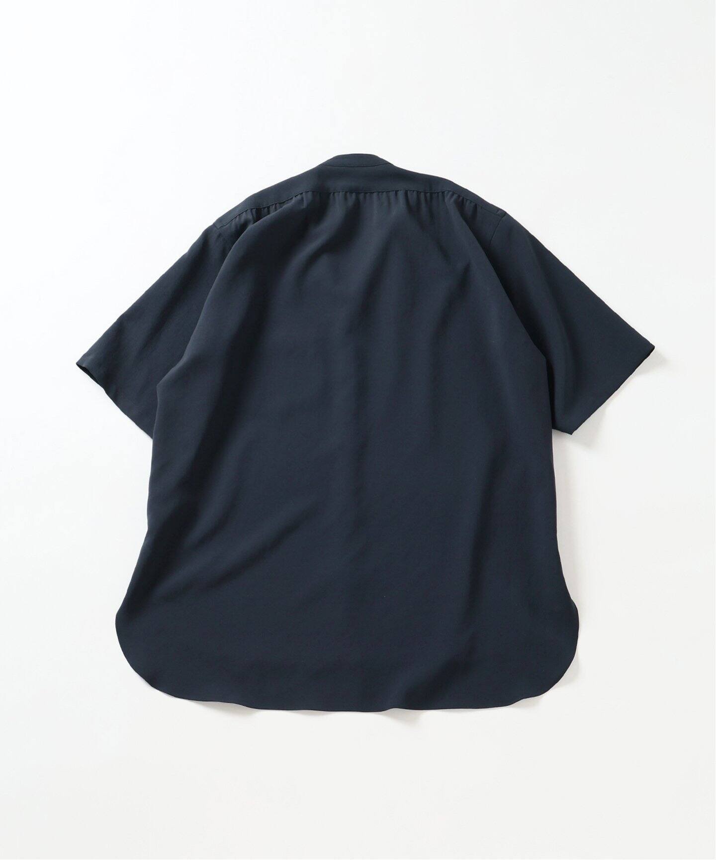 T/E(ティーイー) フレンチ グランパ バンドカラー シャツ