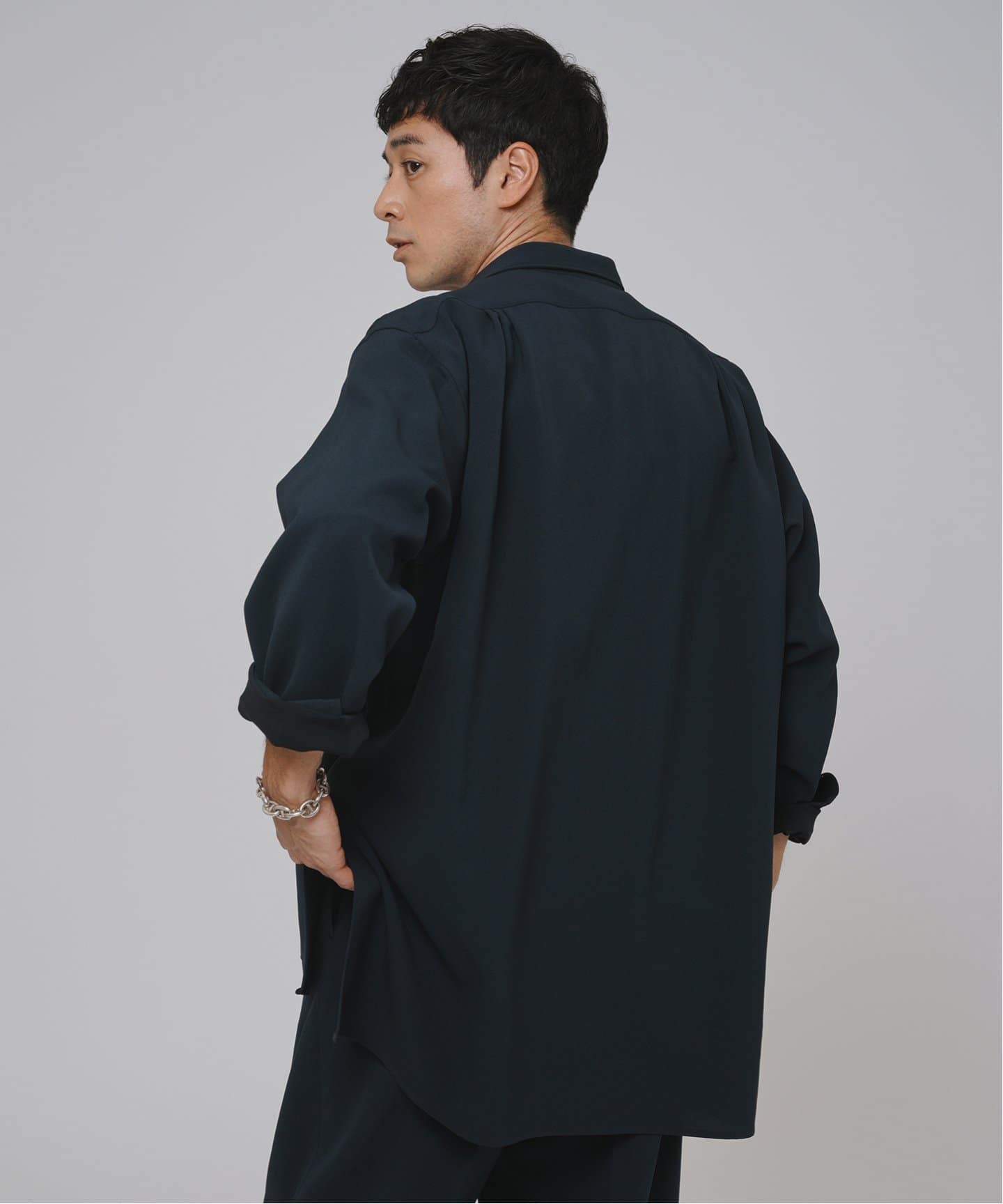 T/E(ティーイー) フレンチ グランパ シャツ（シャツ／ブラウス