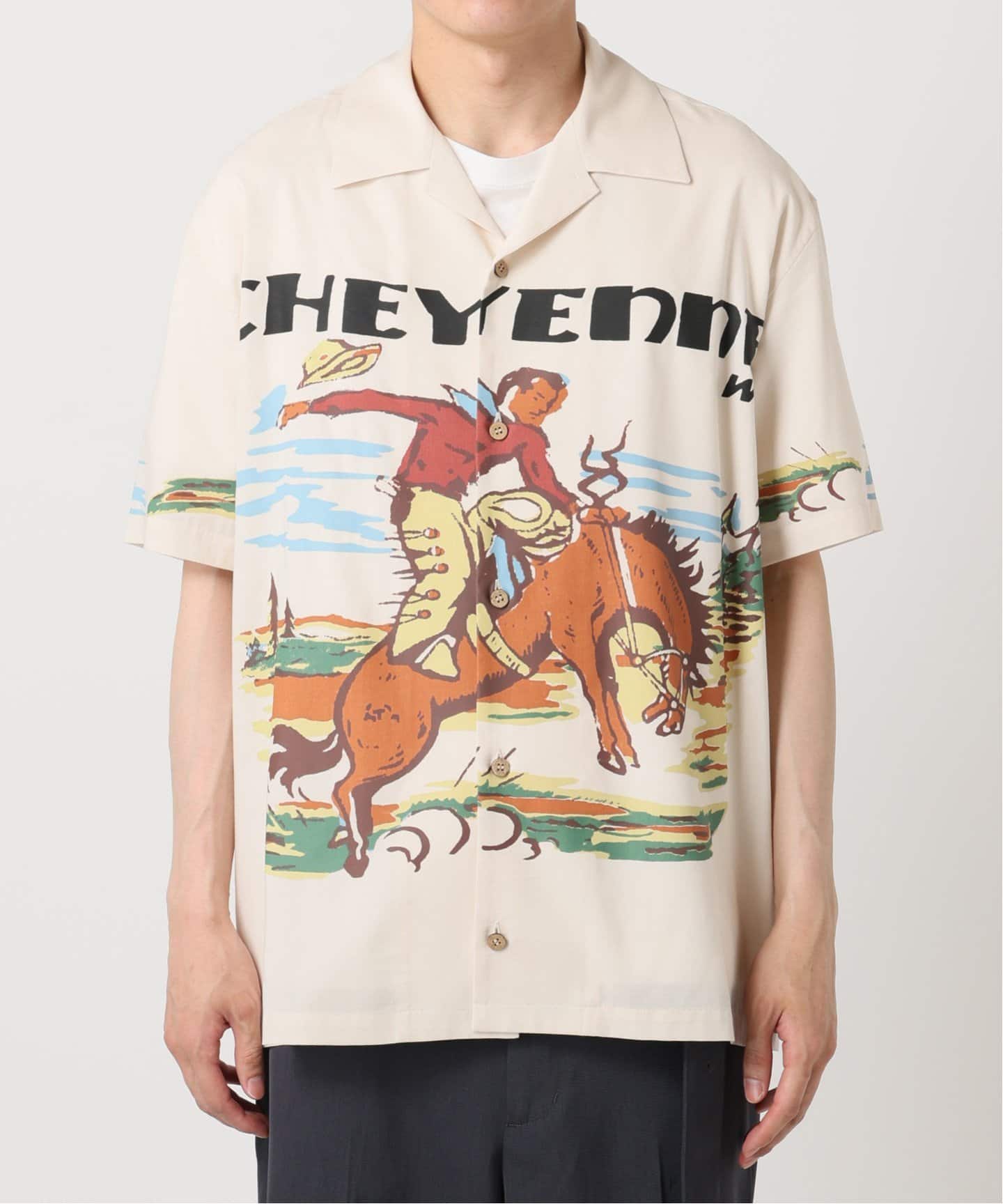 KHOKI（コッキ) 別注 COWBOY-PRINT S/S シャツ（シャツ／ブラウス