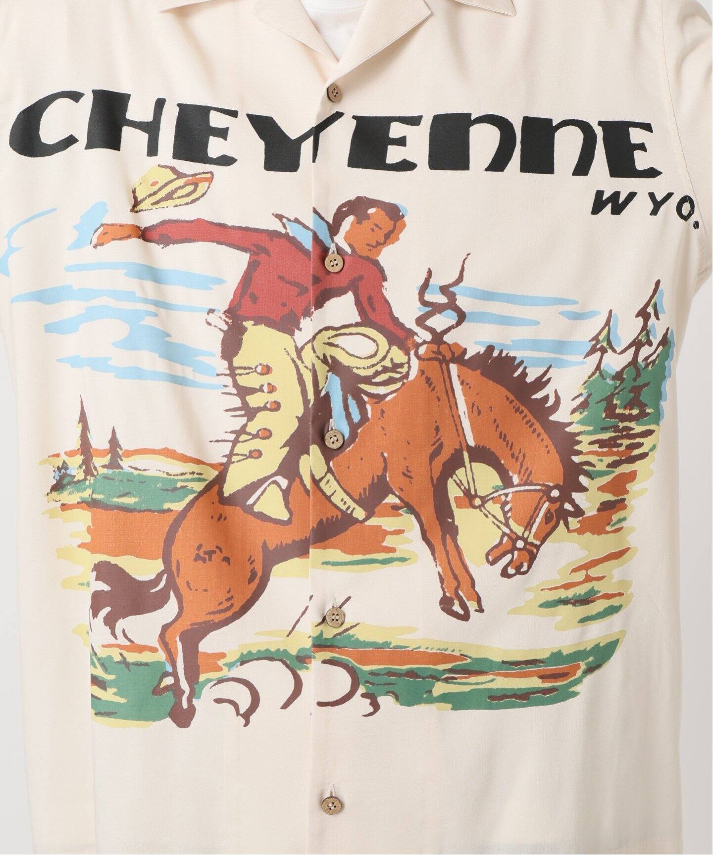 KHOKI（コッキ) 別注 COWBOY-PRINT S/S シャツ（シャツ／ブラウス