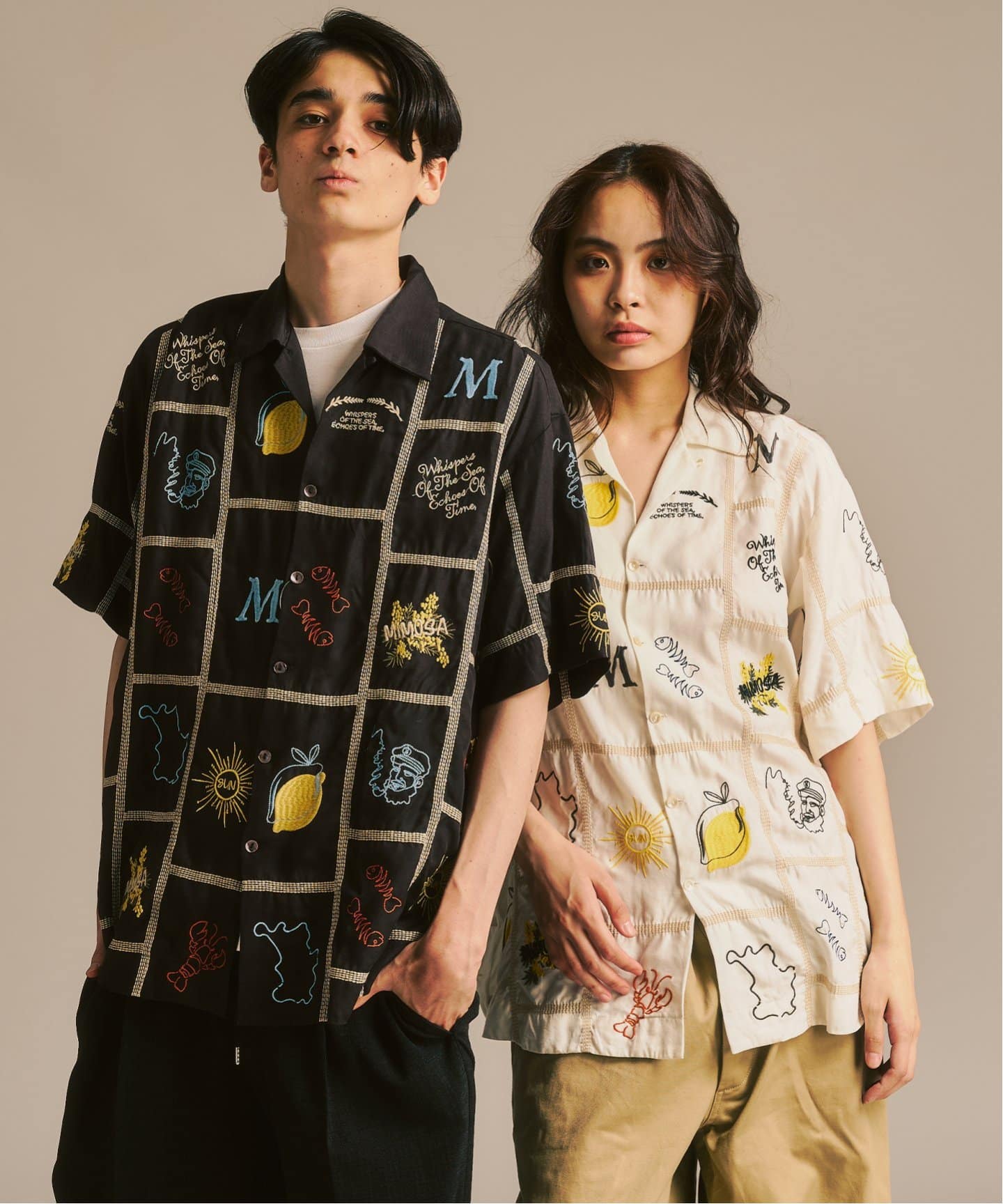 Lipa x 417 Édifice 半袖シャツ 417 EDIFICE シャツ Lipa / リパ エンブロイダリーシャツ メンズ