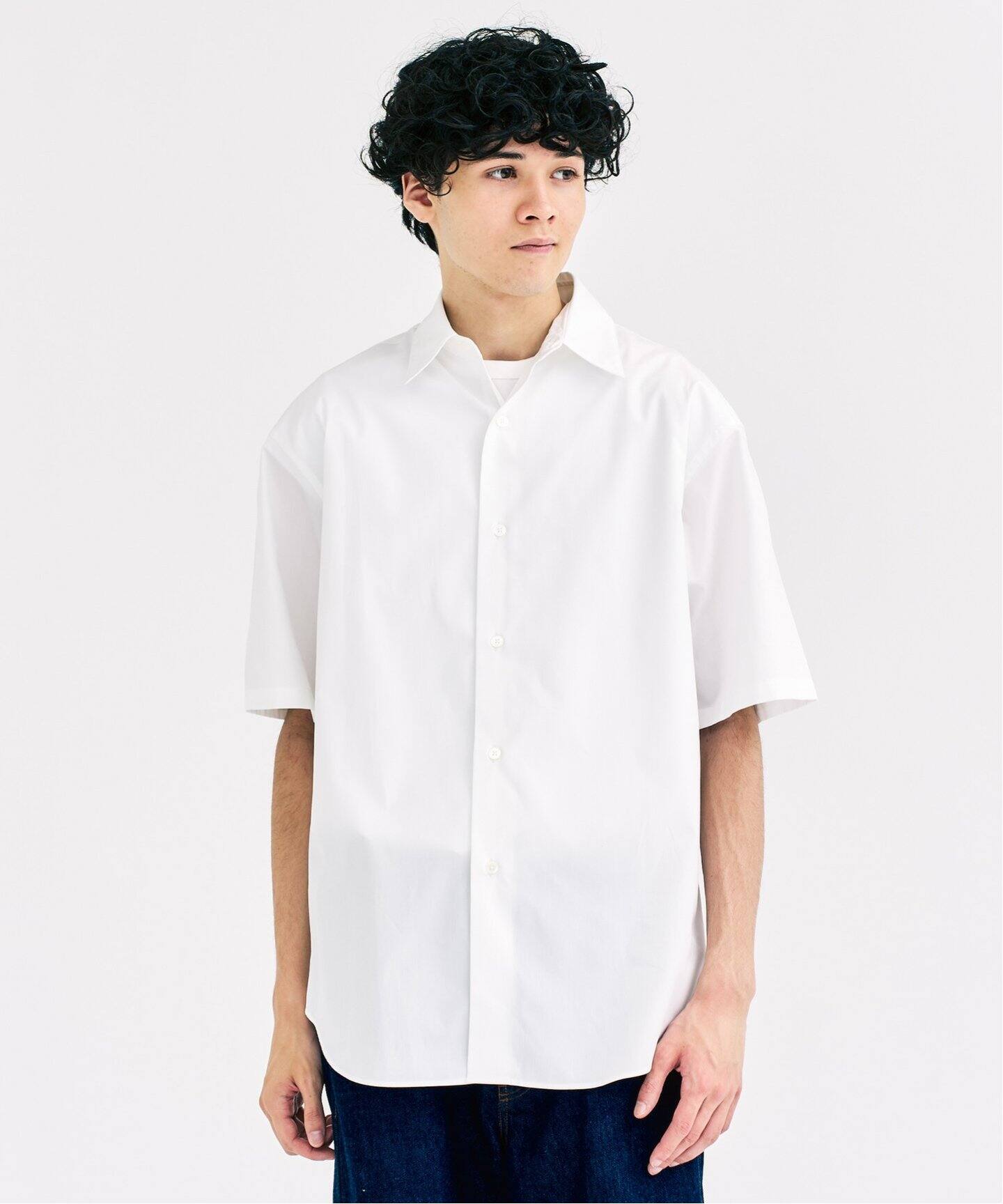 ぽん様 LE JAPON Akita poplin ポプリンシャツ（シャツ／ブラウス）｜417