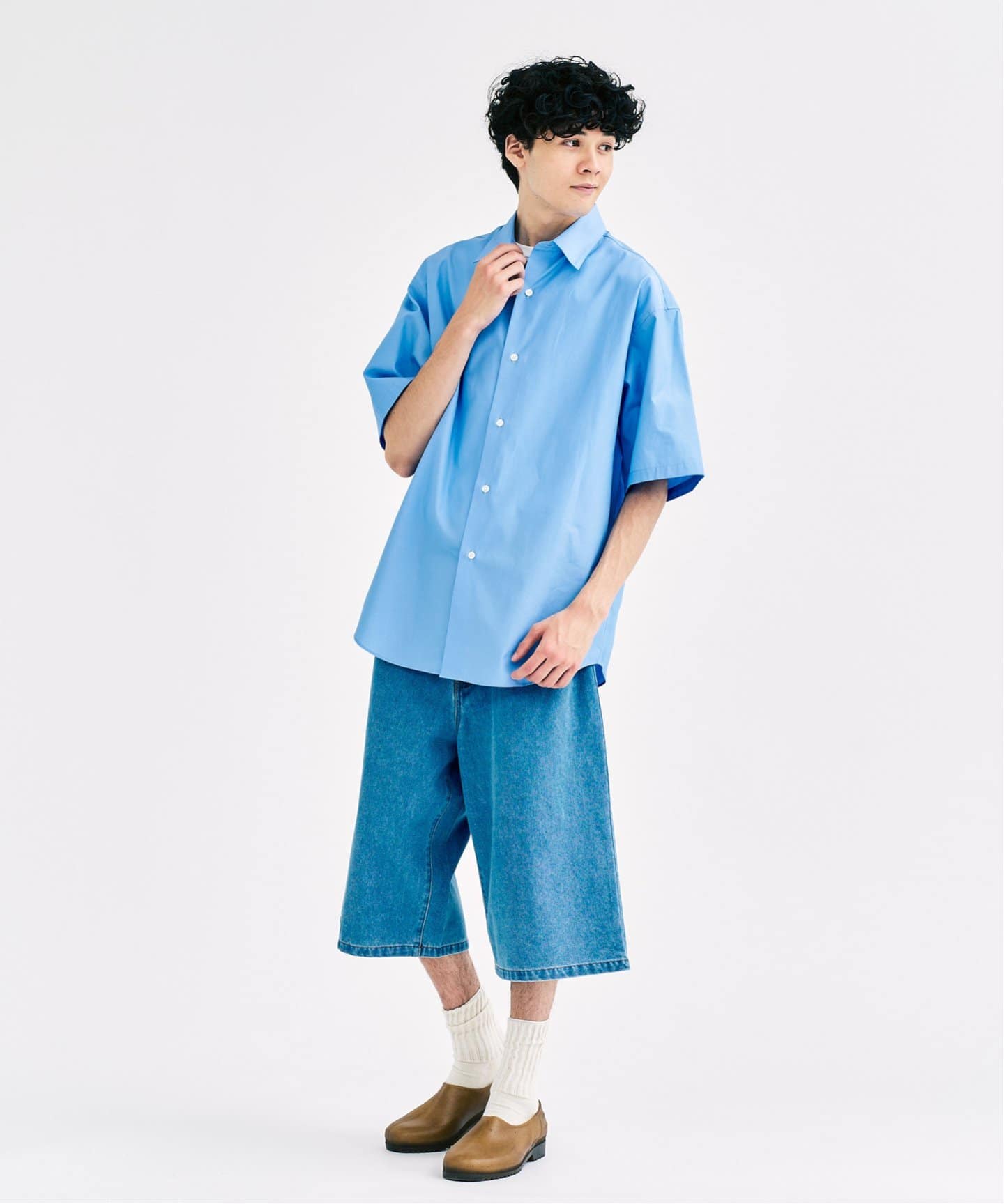 LE JAPON Akita poplin ポプリンシャツ（シャツ／ブラウス）｜417