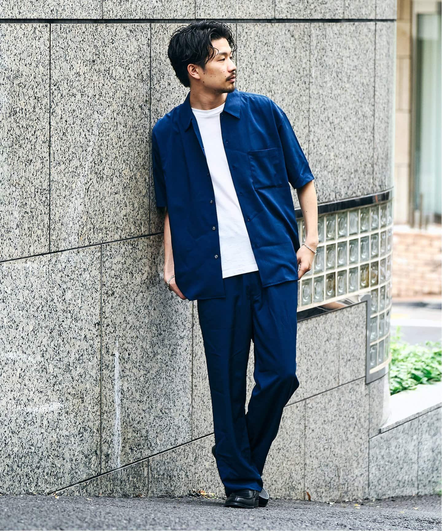 WRINKLES オープンカラーシャツ（シャツ／ブラウス）｜417 EDIFICE