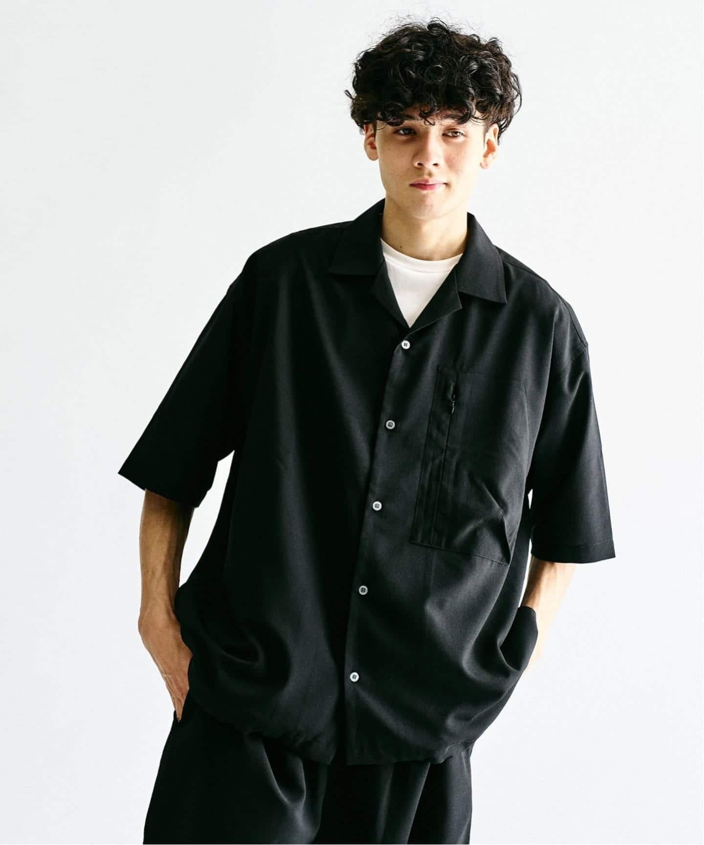 \"WEB限定”オーバーサイズシャツ&ワイドスラックス サイクルセットアップ WEB限定' オーバーサイズシャツ＆ワイドスラックス サイクル