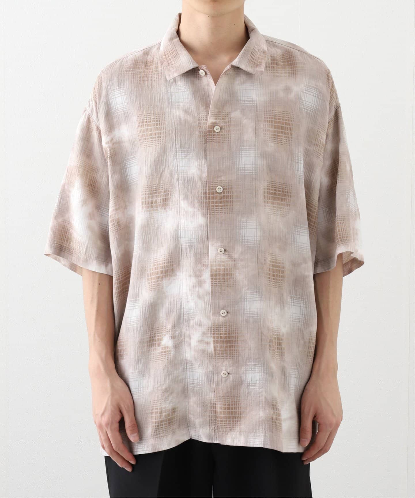 INNAT / インアット OMBRE CHECK SS SHIRT（シャツ／ブラウス）｜417
