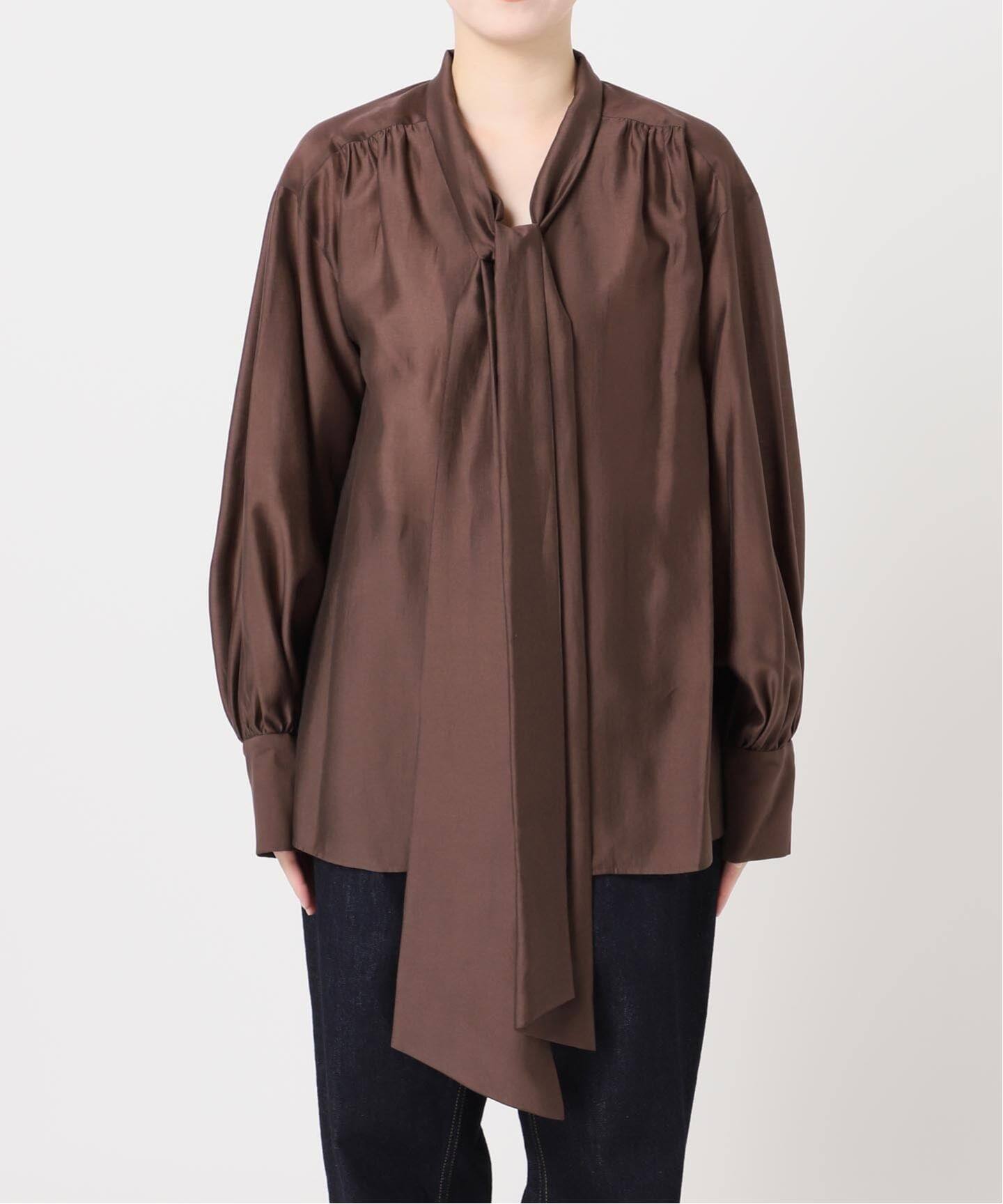 シフォン無地/ドット ボウタイブラウス（シャツ／ブラウス）｜JOURNAL