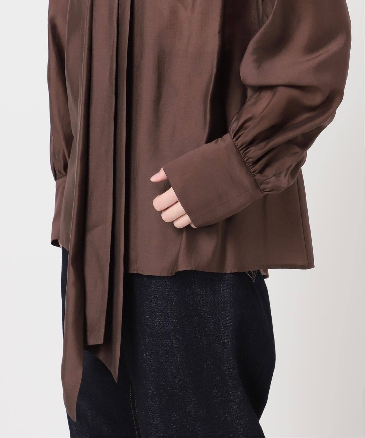【2024SS】L'ESSAGE ボウタイブラウス ドット リボン シャツ ドットシフォンボウタイブラウス – frunco
