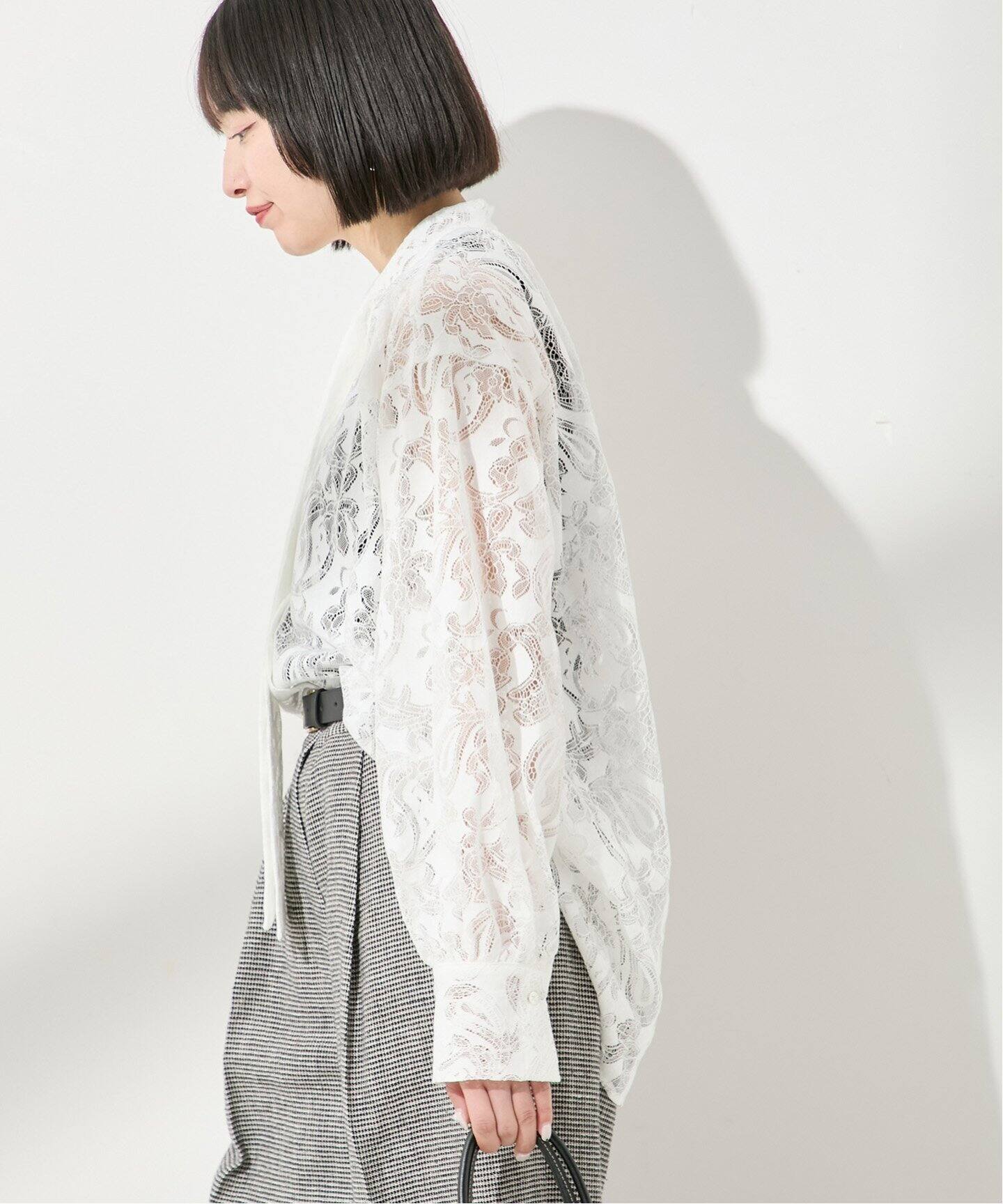 JOURNAL STANDARD L'ESSAGE ♪ボータイレースブラウス SP》レース ボウタイブラウス（シャツ／ブラウス）｜JOURNAL