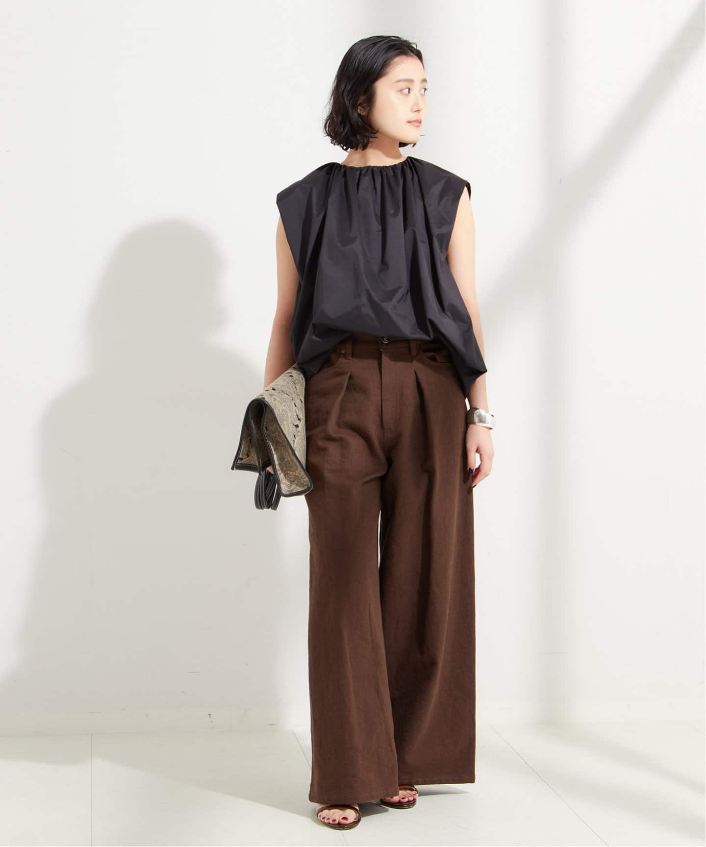 「journal standard L'essage」 長袖ブラウス FREE ネイビー レディース journal standard L'essage 「journal L'essage」 長袖ブラウス