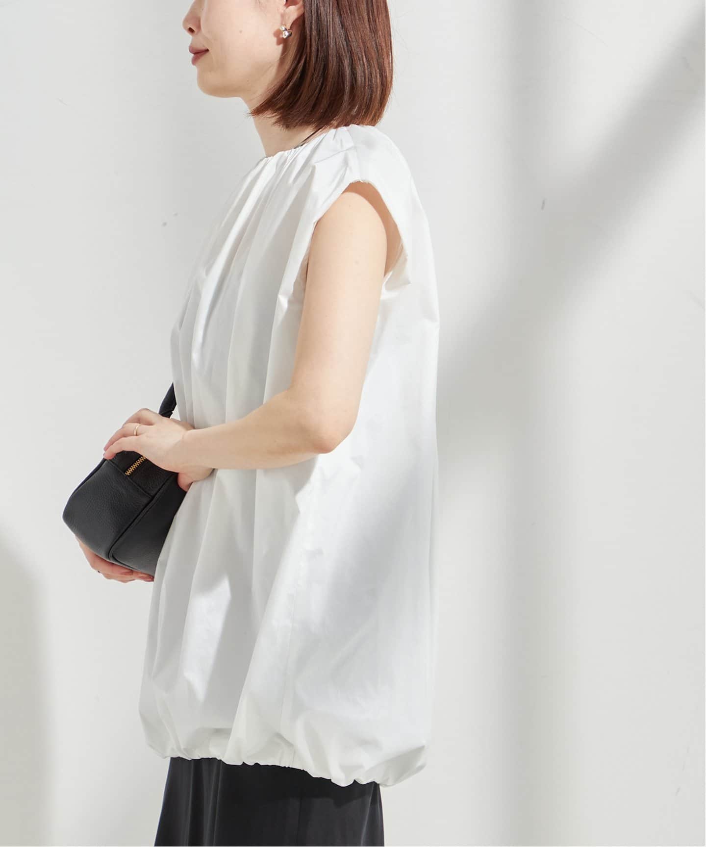 美品✨レサージュ L'ESSAGE リネンバルーンスリーブシャツ