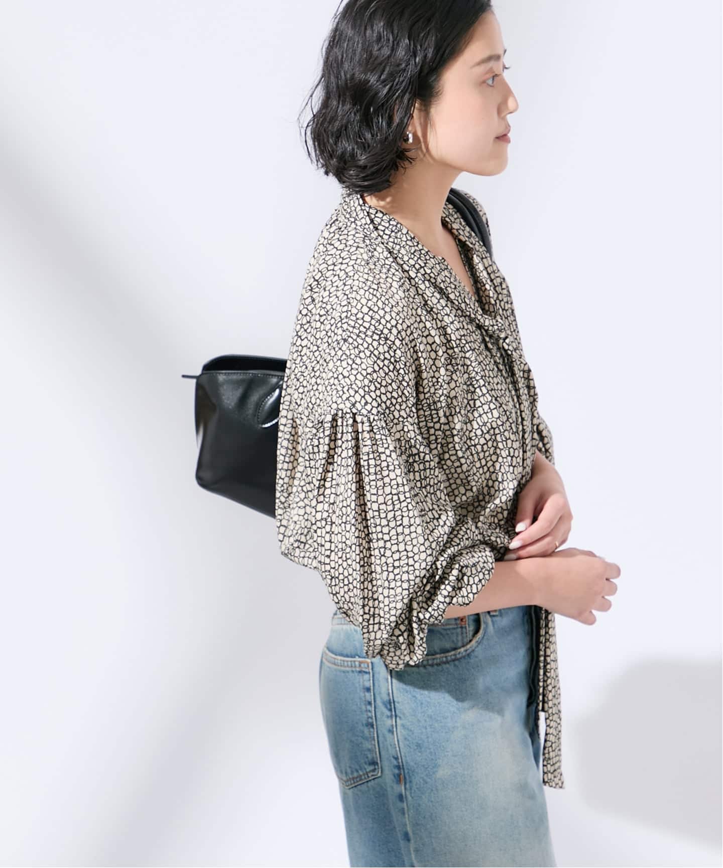 追加》IDEVEAUX＊IPEKERボウタイブラウス（シャツ／ブラウス