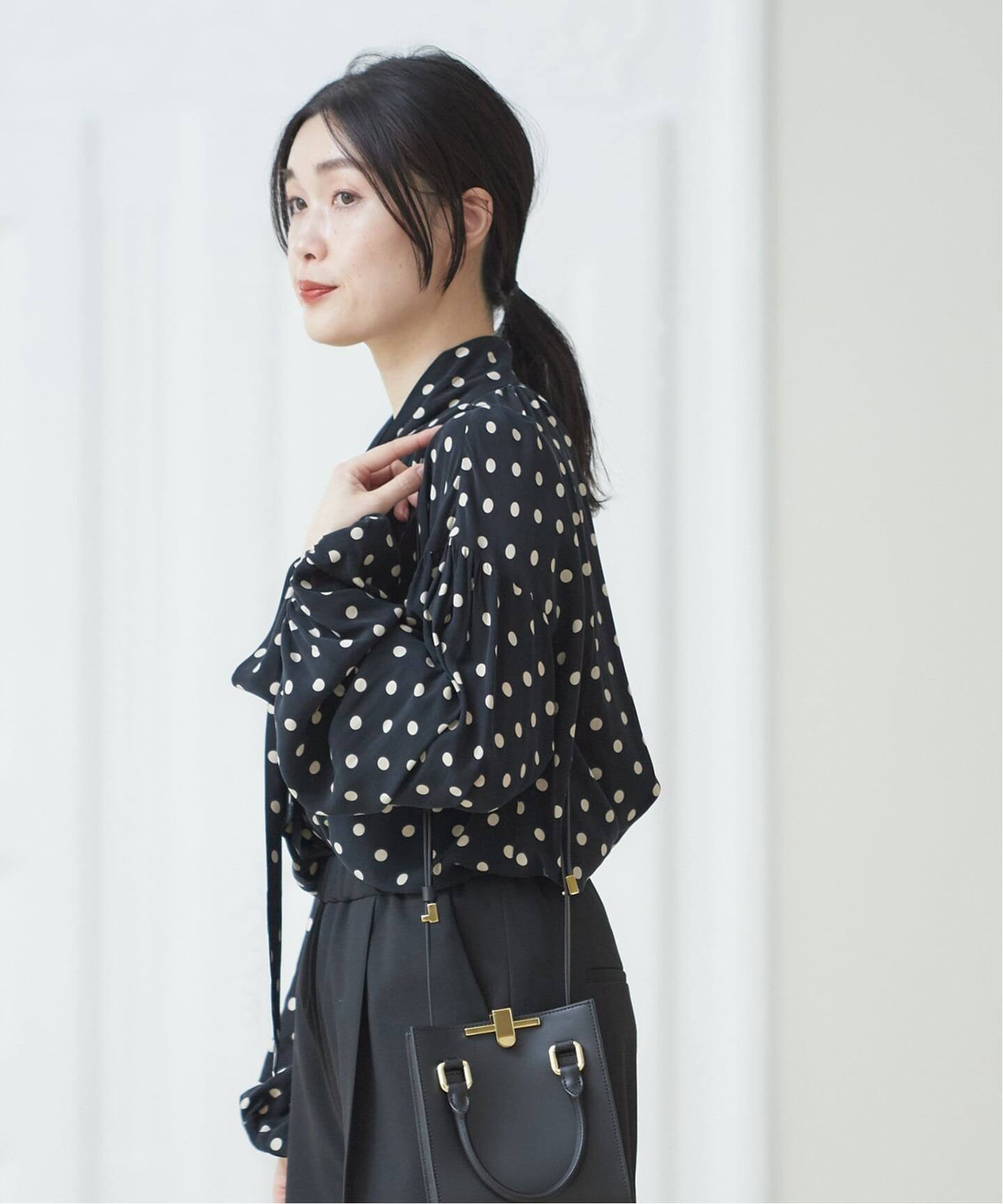【2025AW】L'ESSAGE IDEVEAUX＊IPEKERボウタイブラウス 追加》IDEVEAUX＊IPEKERボウタイブラウス（シャツ／ブラウス