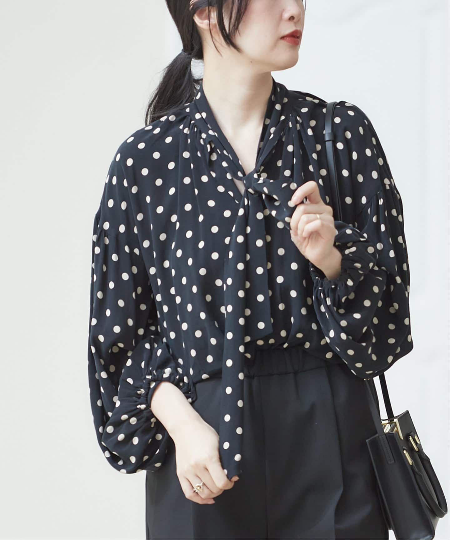 【2025AW】L'ESSAGE IDEVEAUX＊IPEKERボウタイブラウス 追加》IDEVEAUX＊IPEKERボウタイブラウス（シャツ／ブラウス