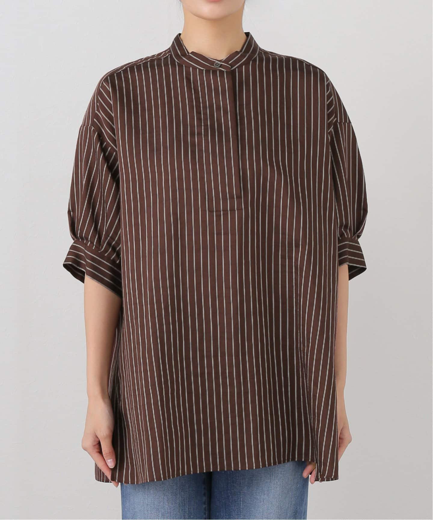 オススメ/Journal Standard L'essage ストライプシャツ journal standard L'essage ブラウス シャツ シャイニーローン