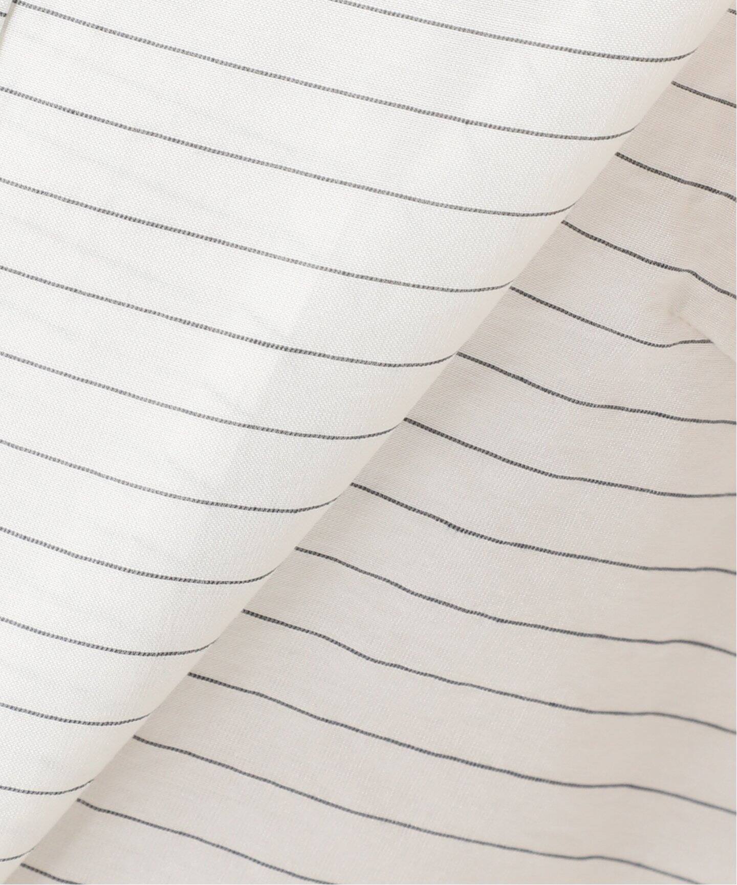 追加》IPEKER/ボーダータックハーフスリーブブラウス（シャツ