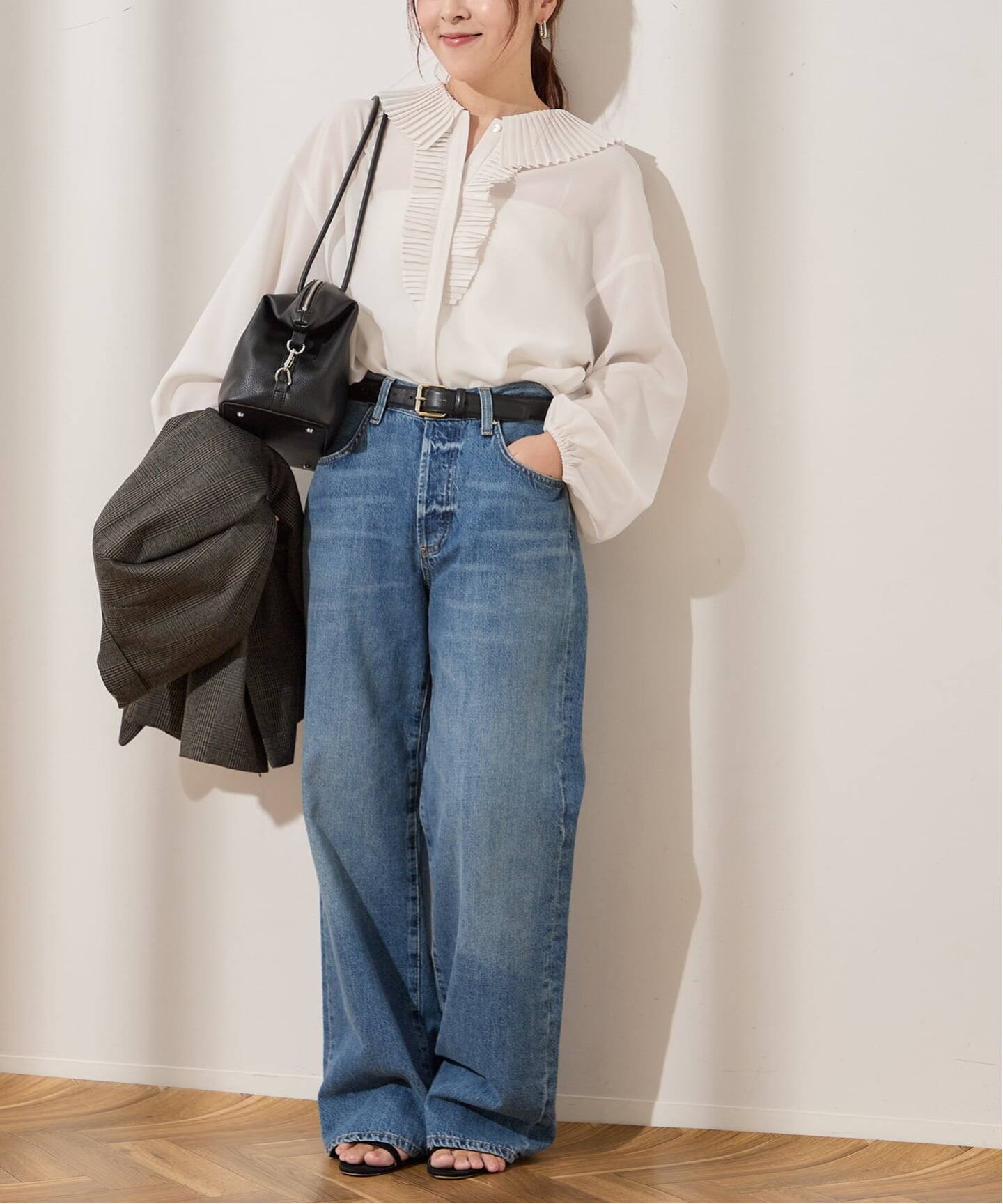 プリーツカラーブラウス（シャツ／ブラウス）｜JOURNAL STANDARD L