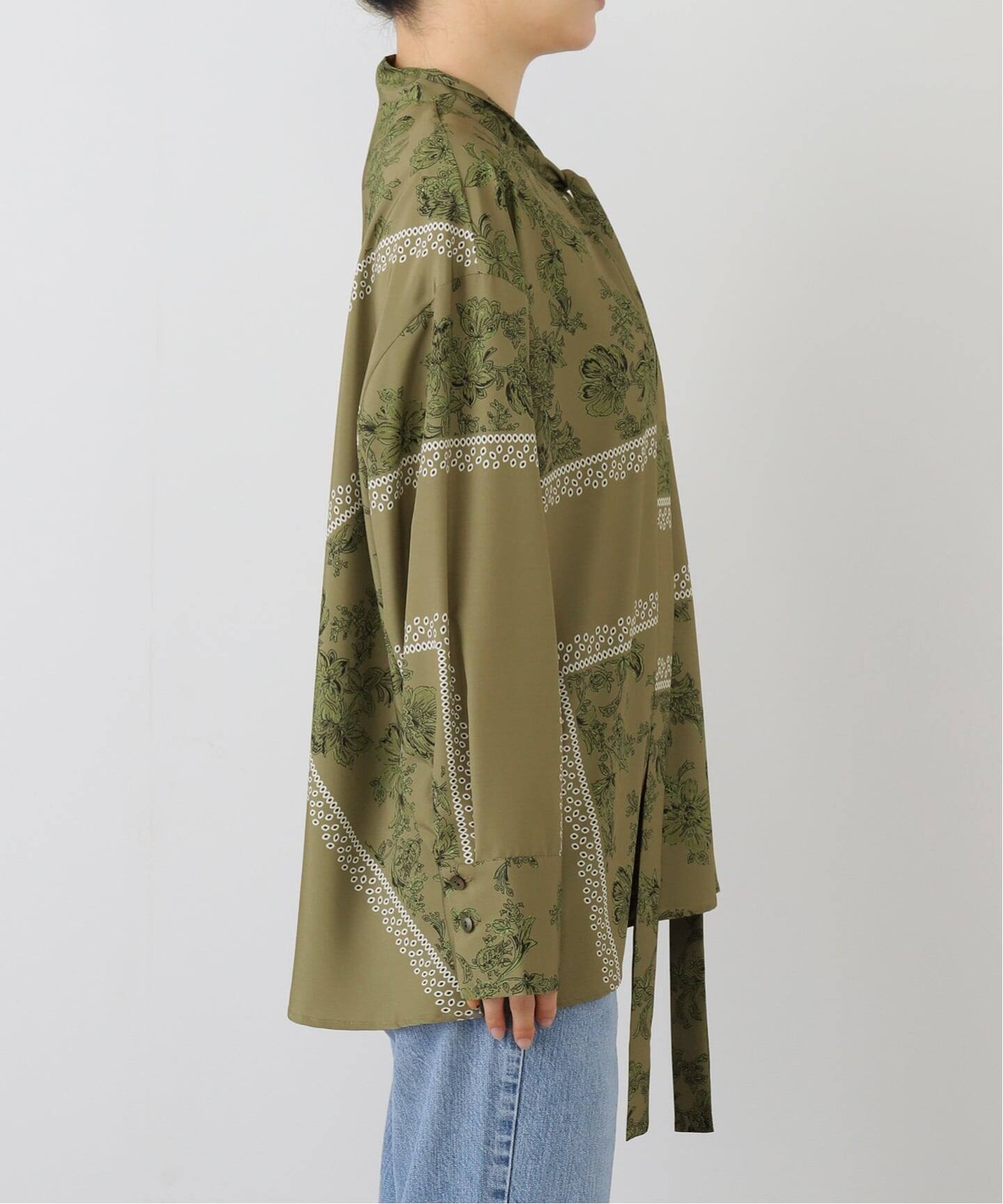 スカーフプリントボウタイブラウス（シャツ／ブラウス）｜JOURNAL