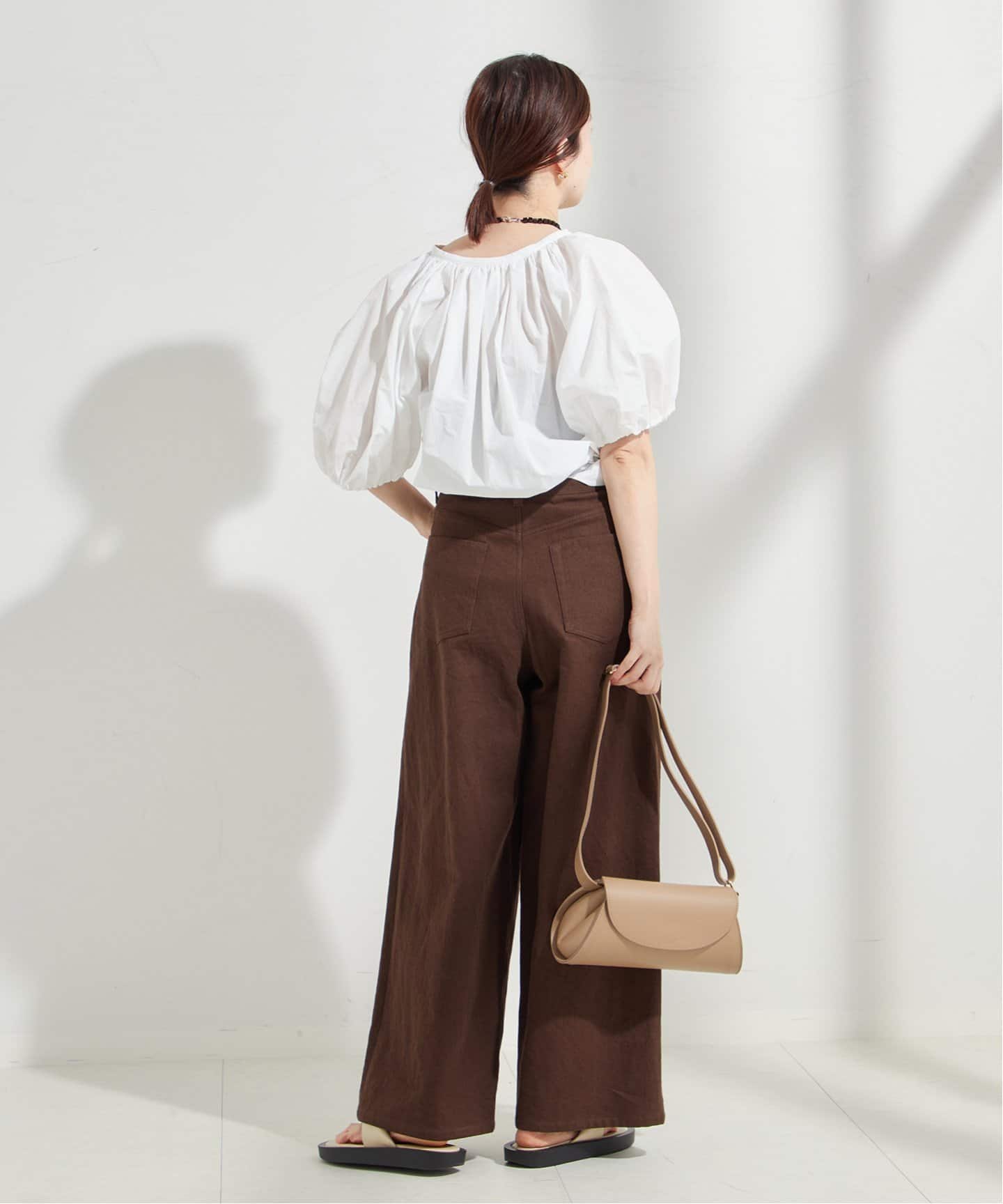 JOURNALSTANDARDL'ESSAGEギャザースリーブブラウス JOURNAL STANDARD L'ESSAGE｜ギャザースリーブブラウス