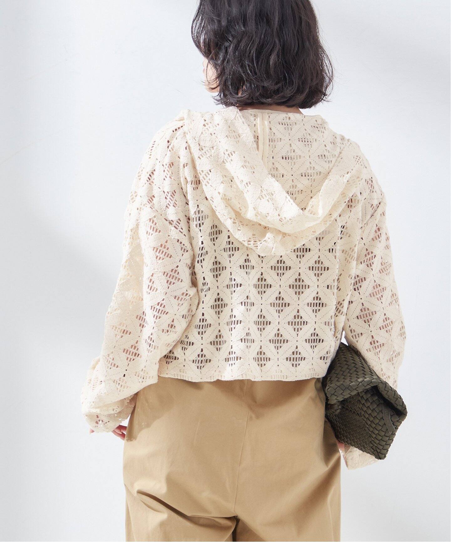 Uhr/ウーア】Lace Foodie Tops：ブラウス（シャツ／ブラウス  