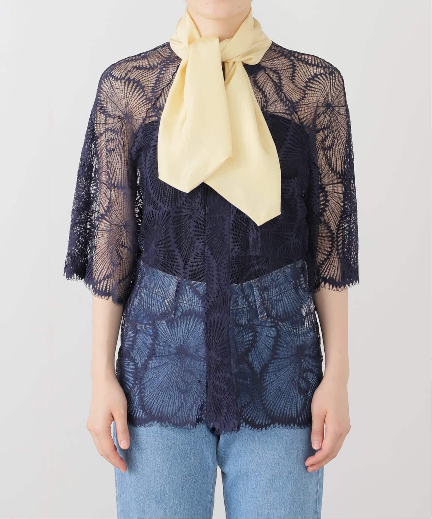 TOGA PULLA/トーガプルラ】Lace blouse：レースブラウス（シャツ