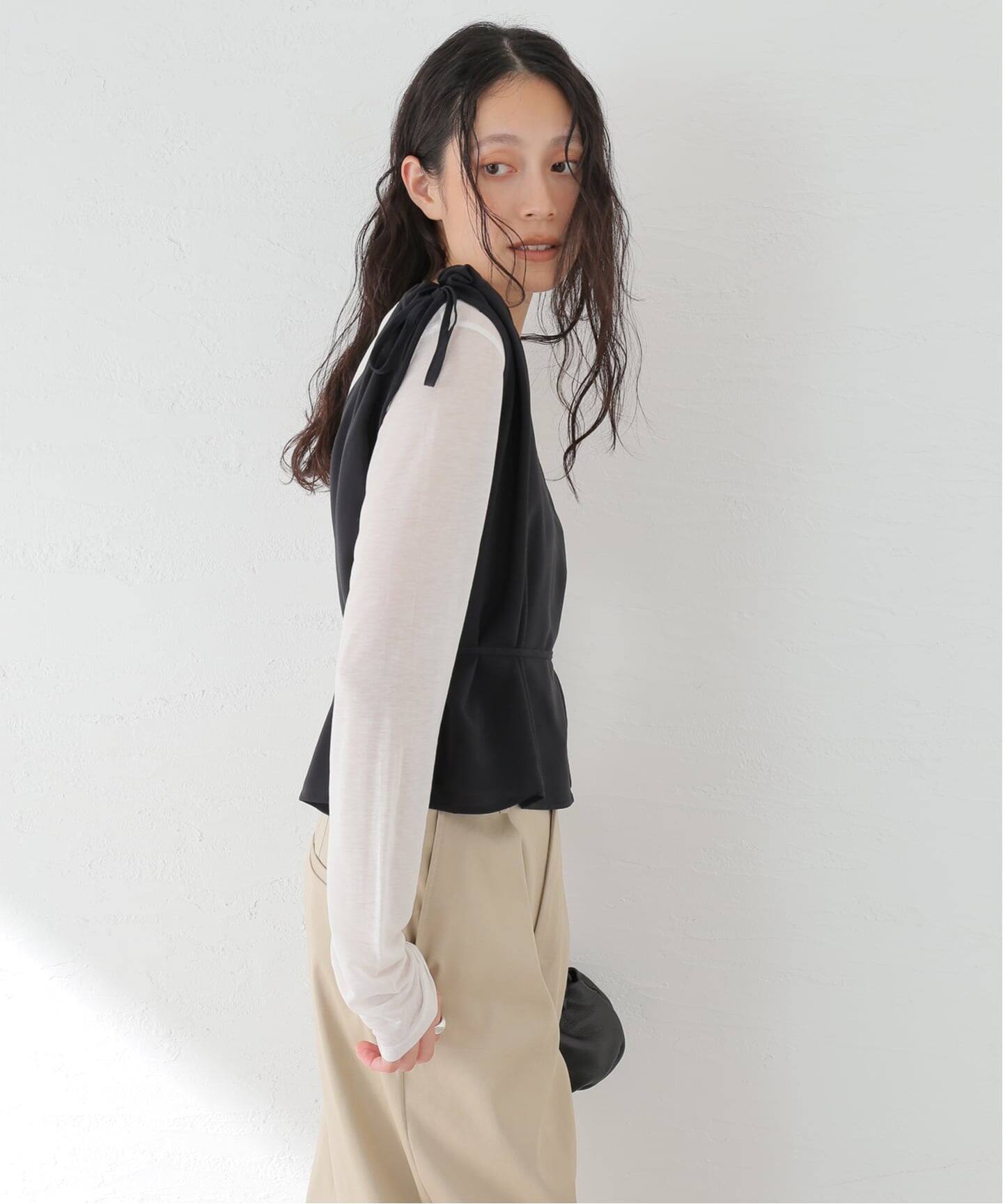 BASERANGE/ベースレンジ】VIEW TOP：ブラウス（シャツ／ブラウス 