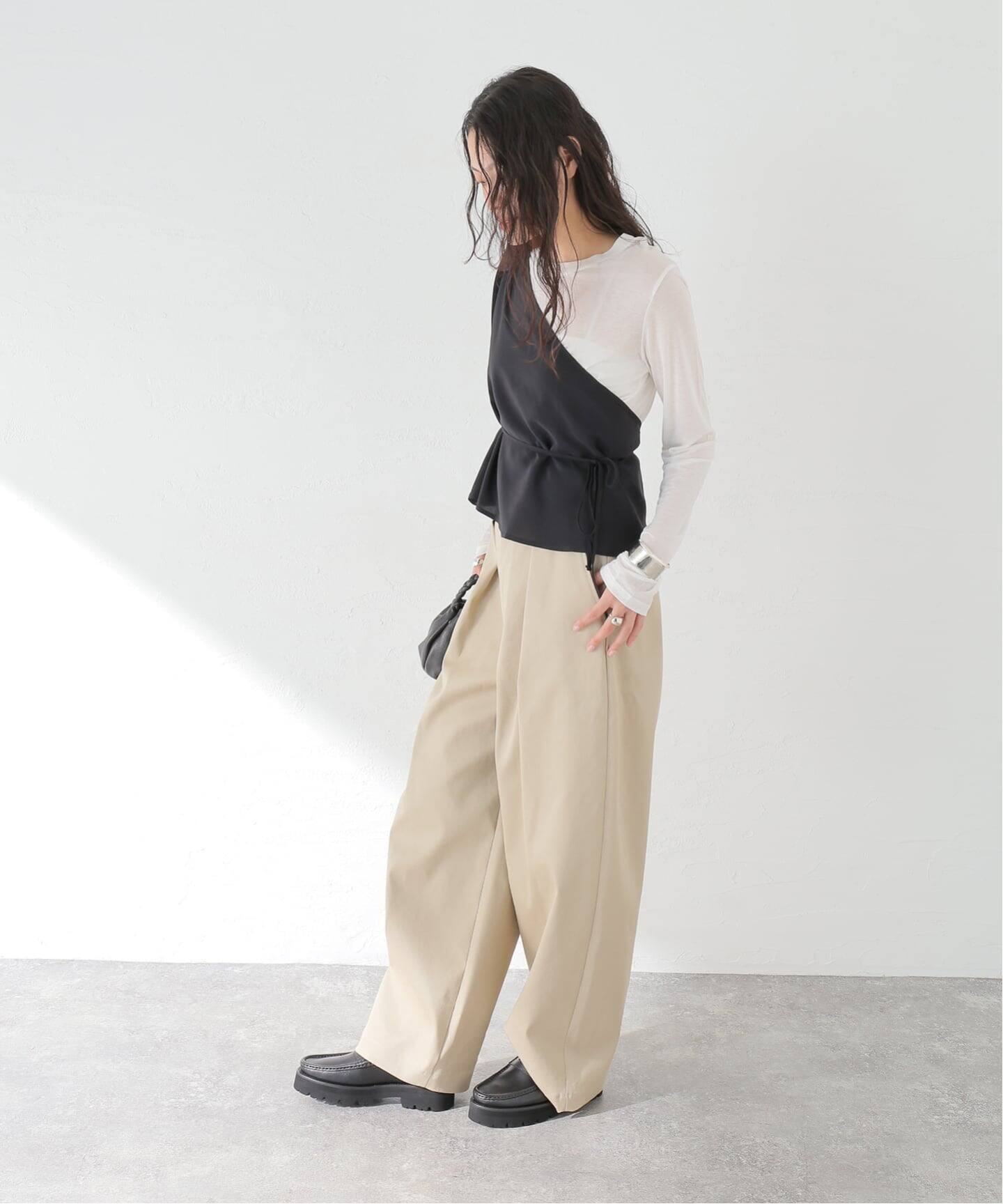 BASERANGE/ベースレンジ】VIEW TOP：ブラウス（シャツ／ブラウス