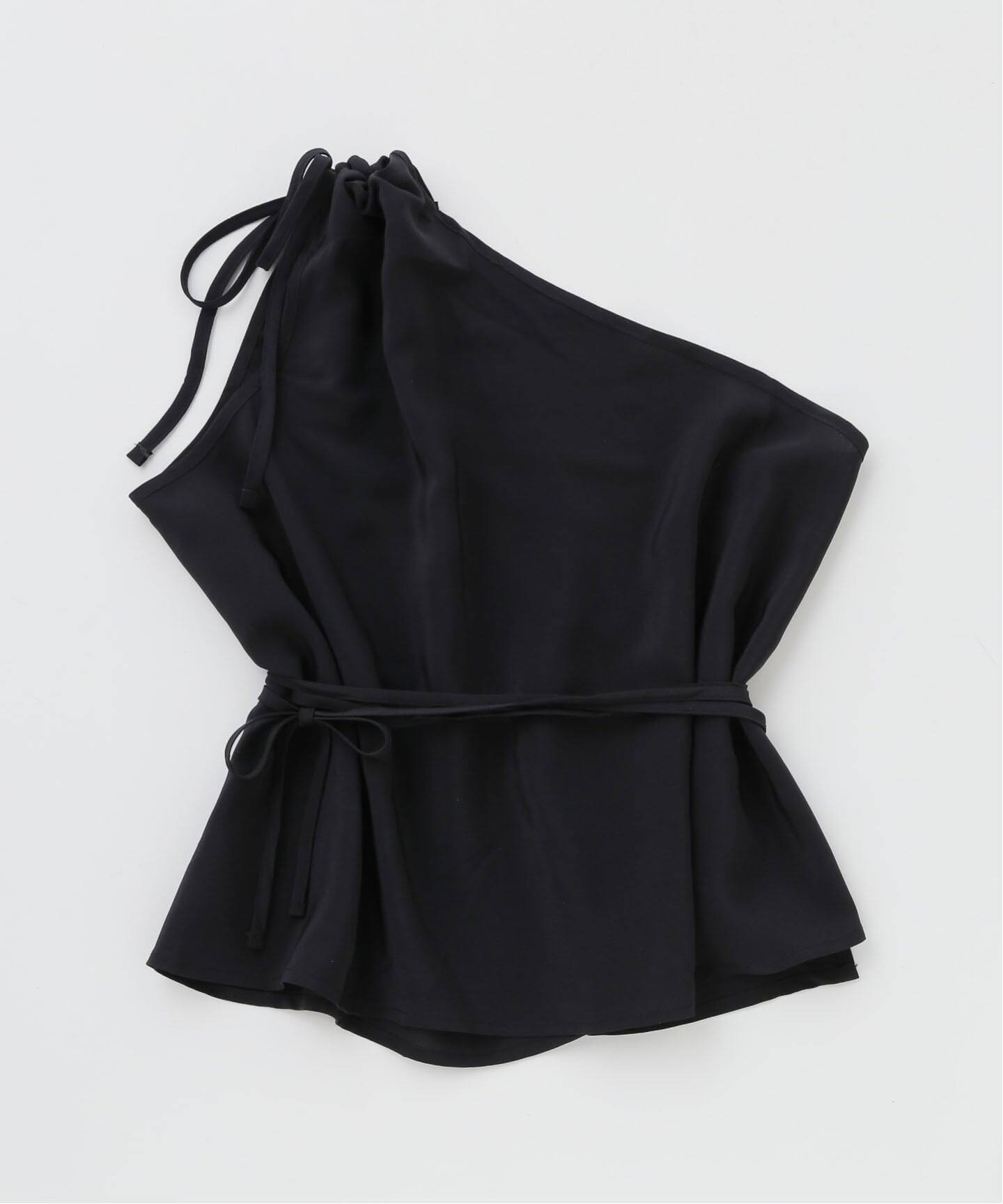 baserange point top フード付き ブラウス ブラック baserange point top フード付き ブラウス ブラック