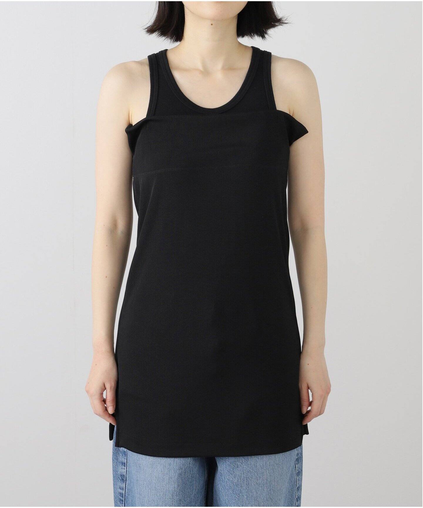 TOGA PULLA/トーガプルラ】Grossy rib tank top：タンクトップ（シャツ 