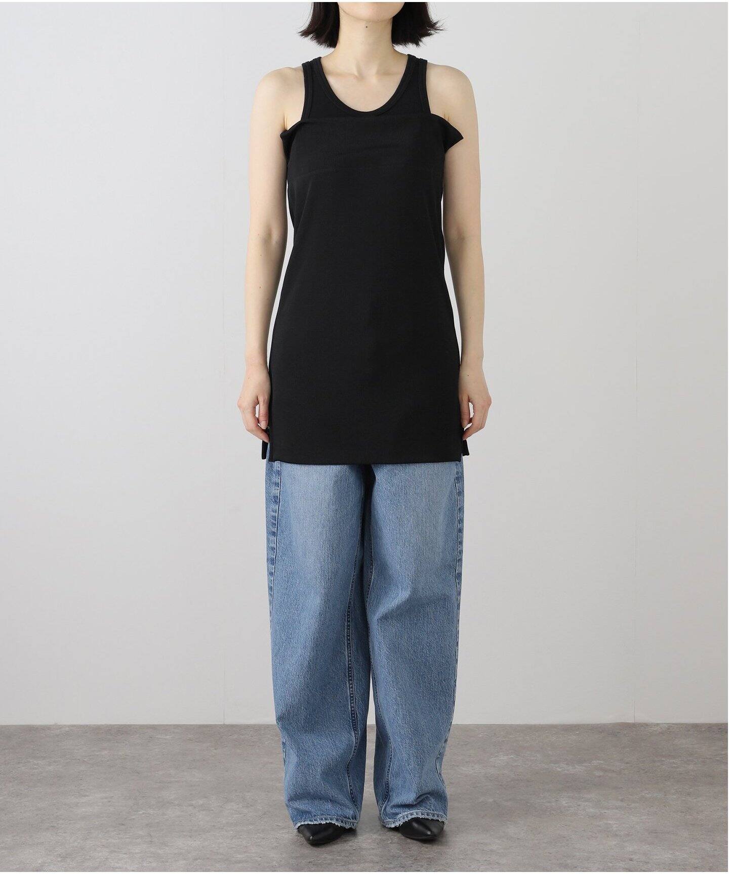 TOGA PULLA/トーガプルラ】Grossy rib tank top：タンクトップ（シャツ 
