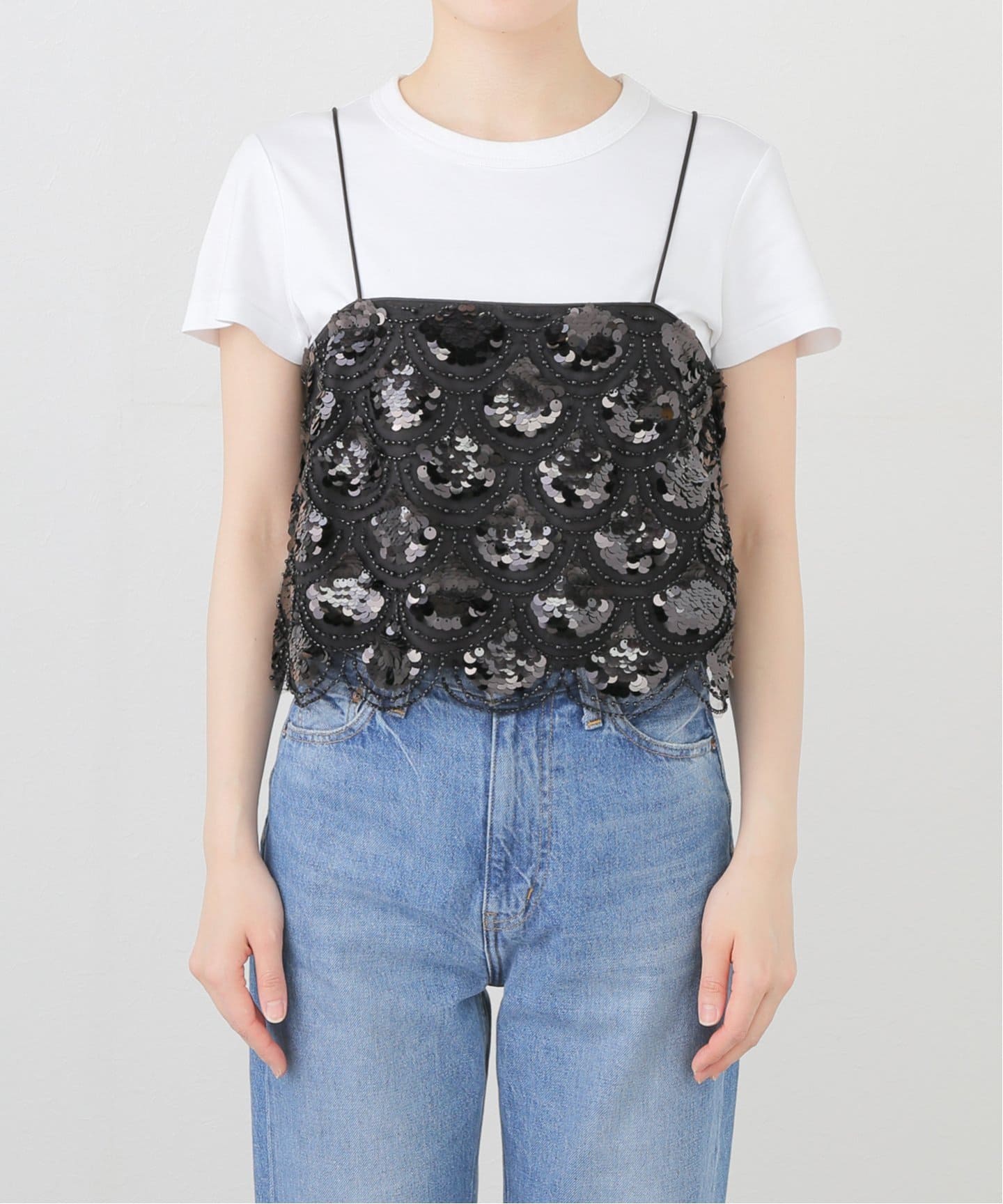 ブラウス シャツ 「ROTATE/ロテート」Sequins Crop Top：ブラウス レディース セール】【ROTATE/ロテート】Sequins Crop Top：ブラウス