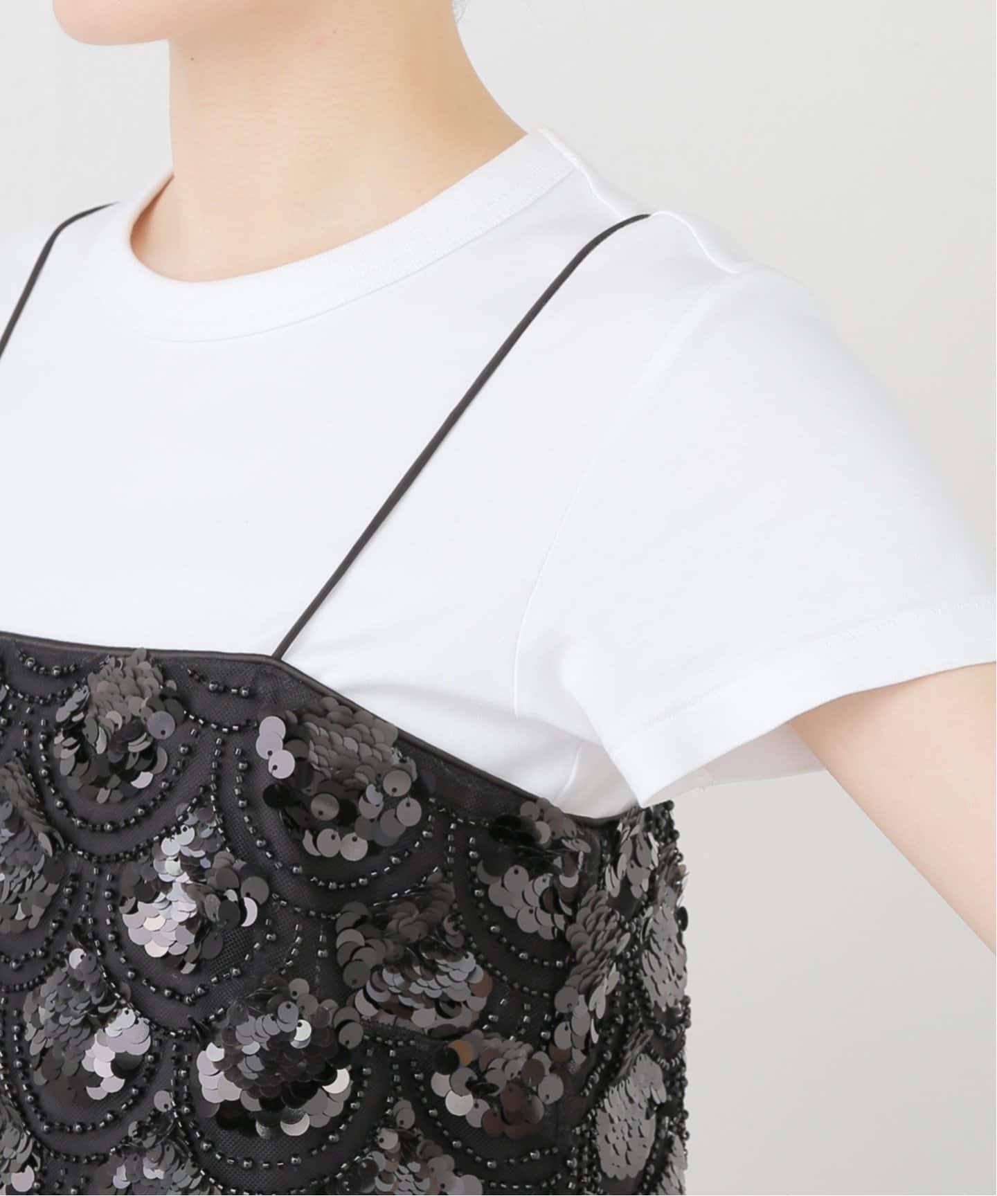 ブラウス シャツ 「ROTATE/ロテート」Sequins Crop Top：ブラウス レディース ROTATE/ロテート】Sequins Crop Top：ブラウス（シャツ