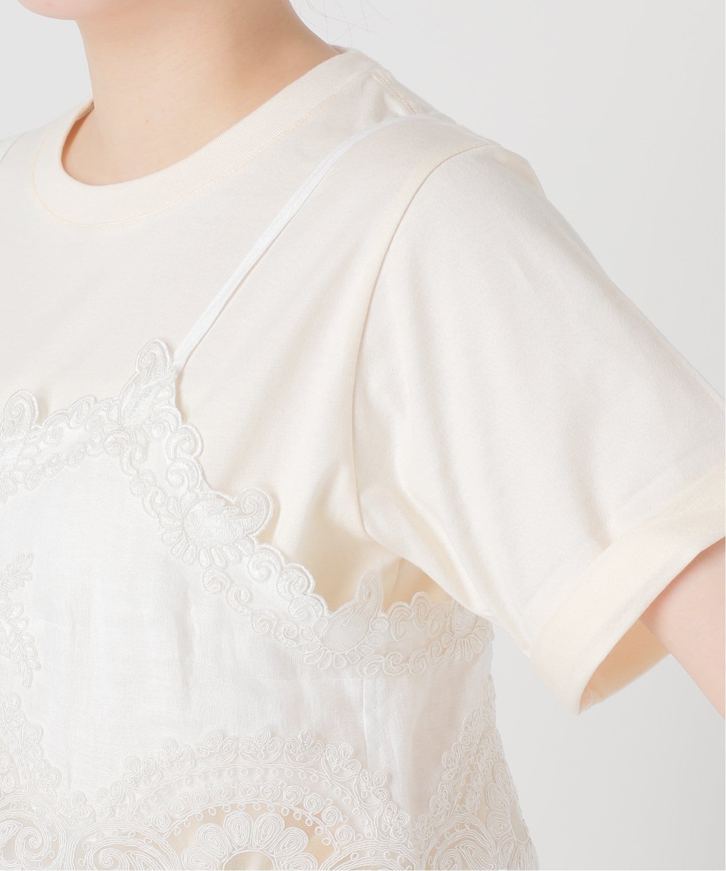 マウリツィオ ミコノス　刺繍入りホワイトビスチェ 追加》【MAURIZIO MYKONOS/マウリツィオ ミコノス】TOPS