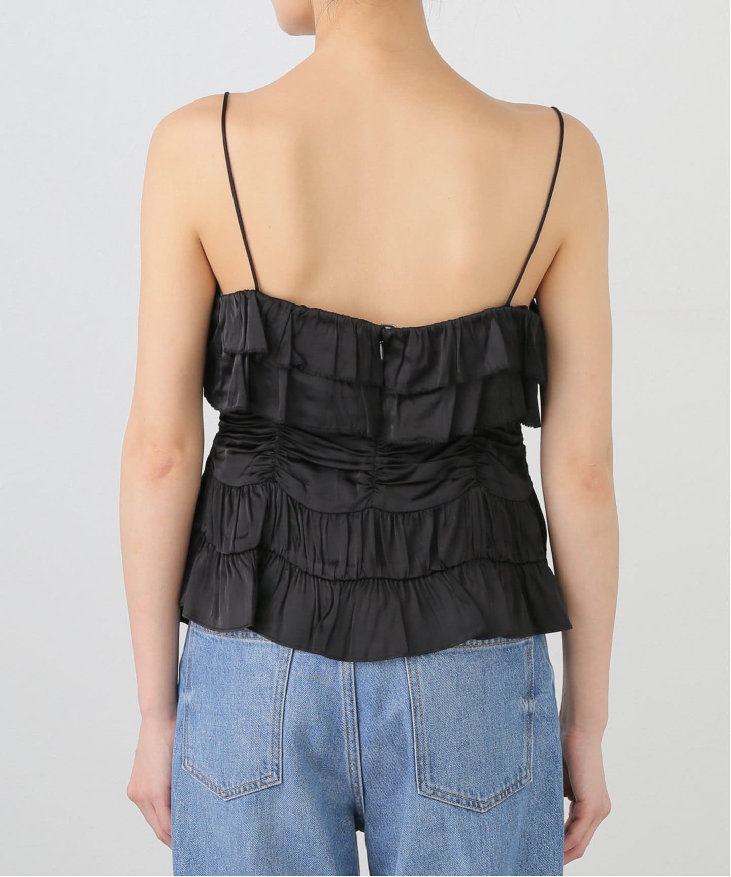 GANNI Duchesse Strap キャミソール　36サイズ　ガニー　黒 GANNI Duchesse Strap キャミソール 36サイズ ガニー 黒 GANNI