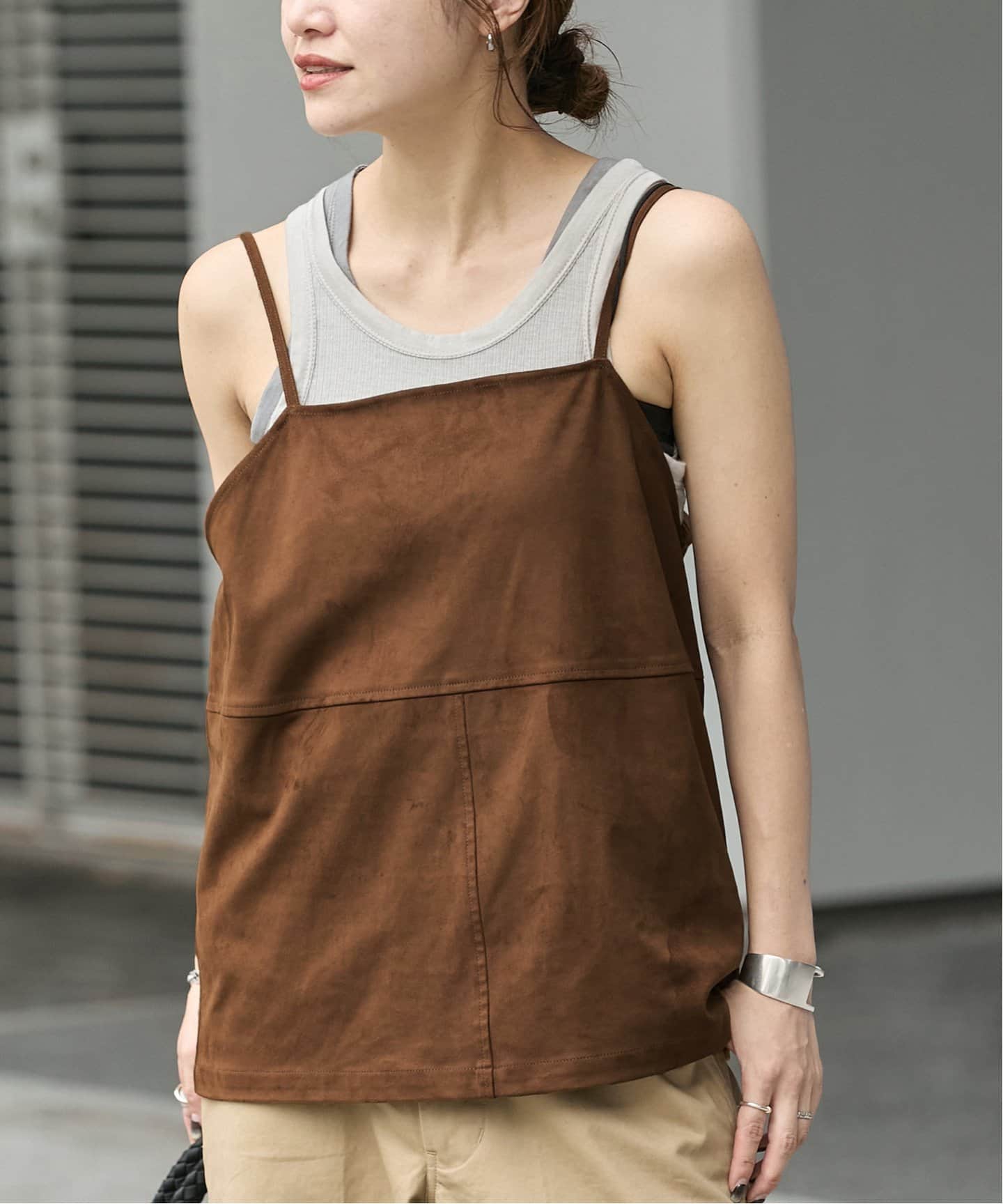 ベイクルーズ　フェイクスエードキャミソール フェイクスエードキャミ（シャツ／ブラウス）｜JOURNAL STANDARD