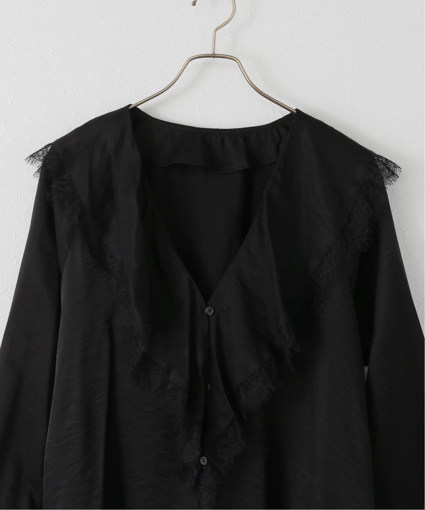 シアーサテンツイルレースブラウス（シャツ／ブラウス）｜JOURNAL