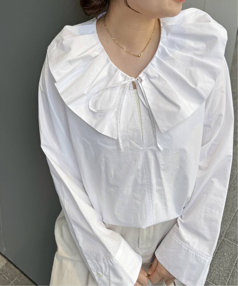 コットンフリルカラーブラウス（シャツ／ブラウス）｜JOURNAL STANDARD  